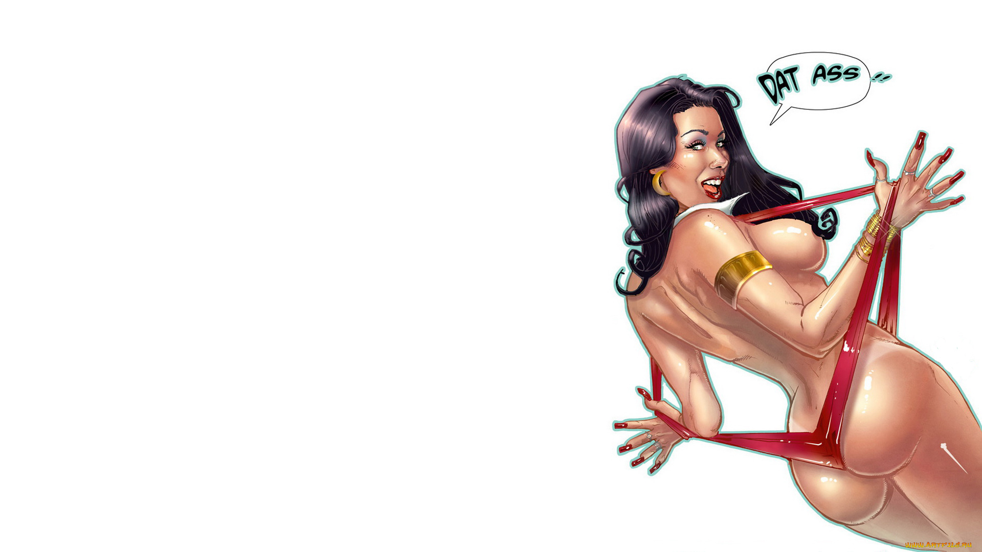 рисованное, люди, девушка, улыбка, взгляд, фон