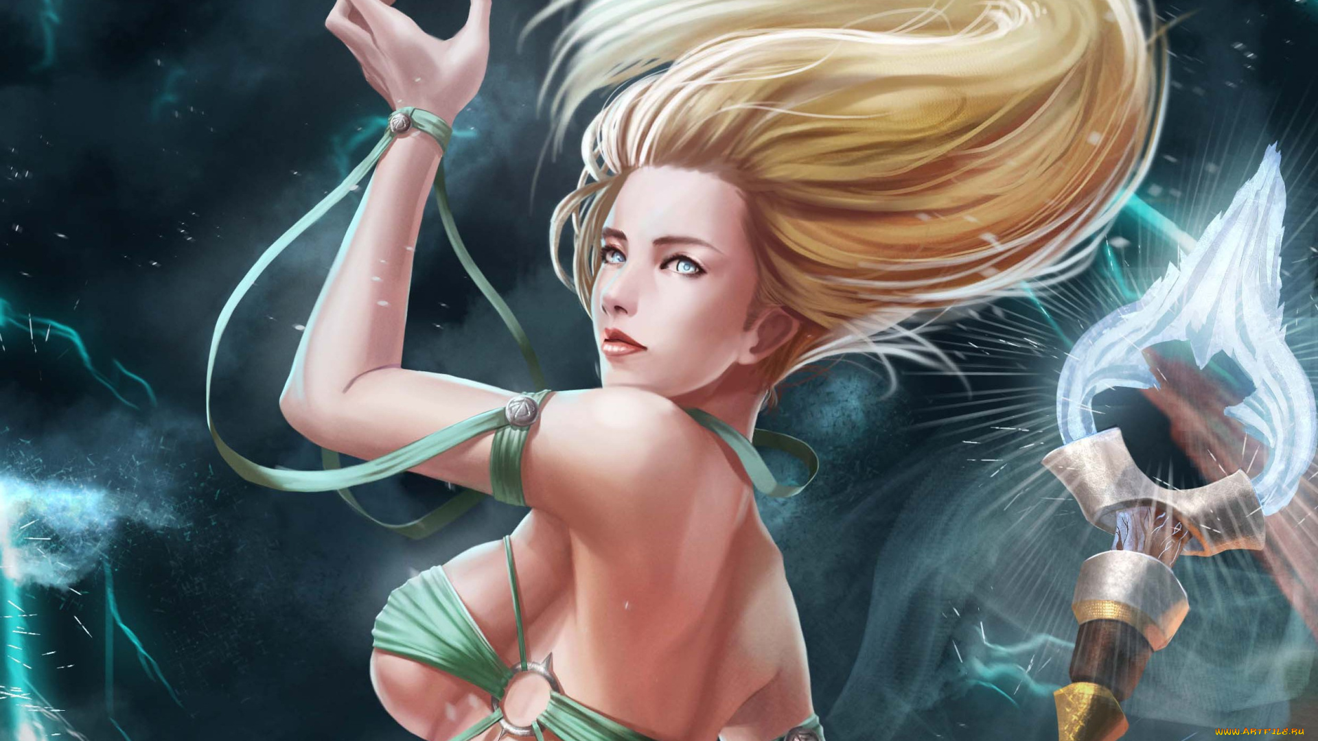 видео, игры, league, of, legends, league, of, legends, игра, эротика, арт, lol, janna