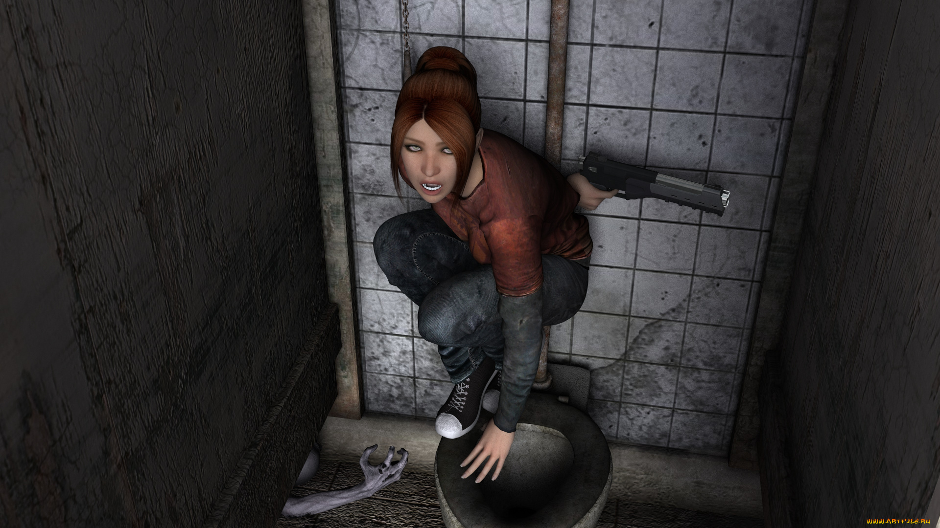 3д, графика, фантазия, , fantasy, девушка, взгляд, фон