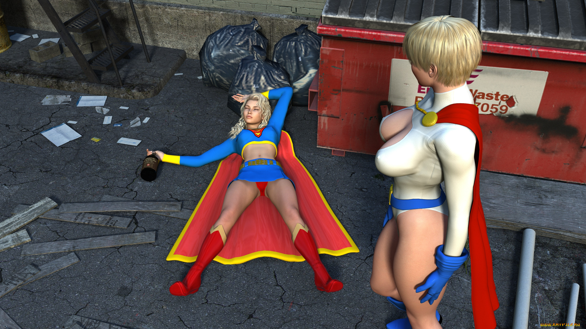 3д, графика, фантазия, , fantasy, девушки, взгляд, фон