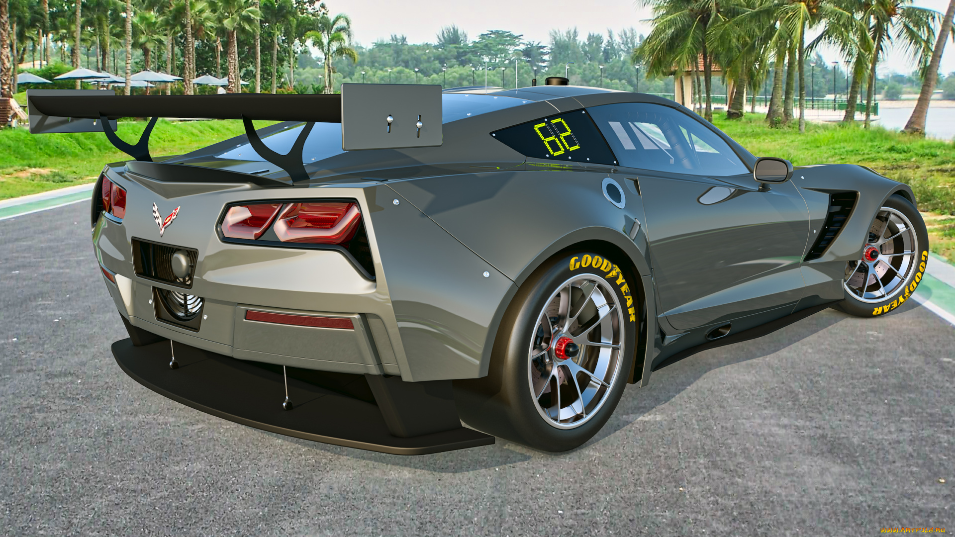 автомобили, 3д, фон, автомобиль