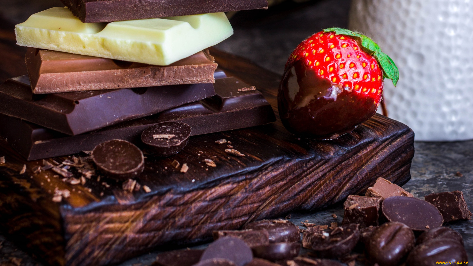 еда, конфеты, , шоколад, , сладости, шоколад, ассорти, клубника