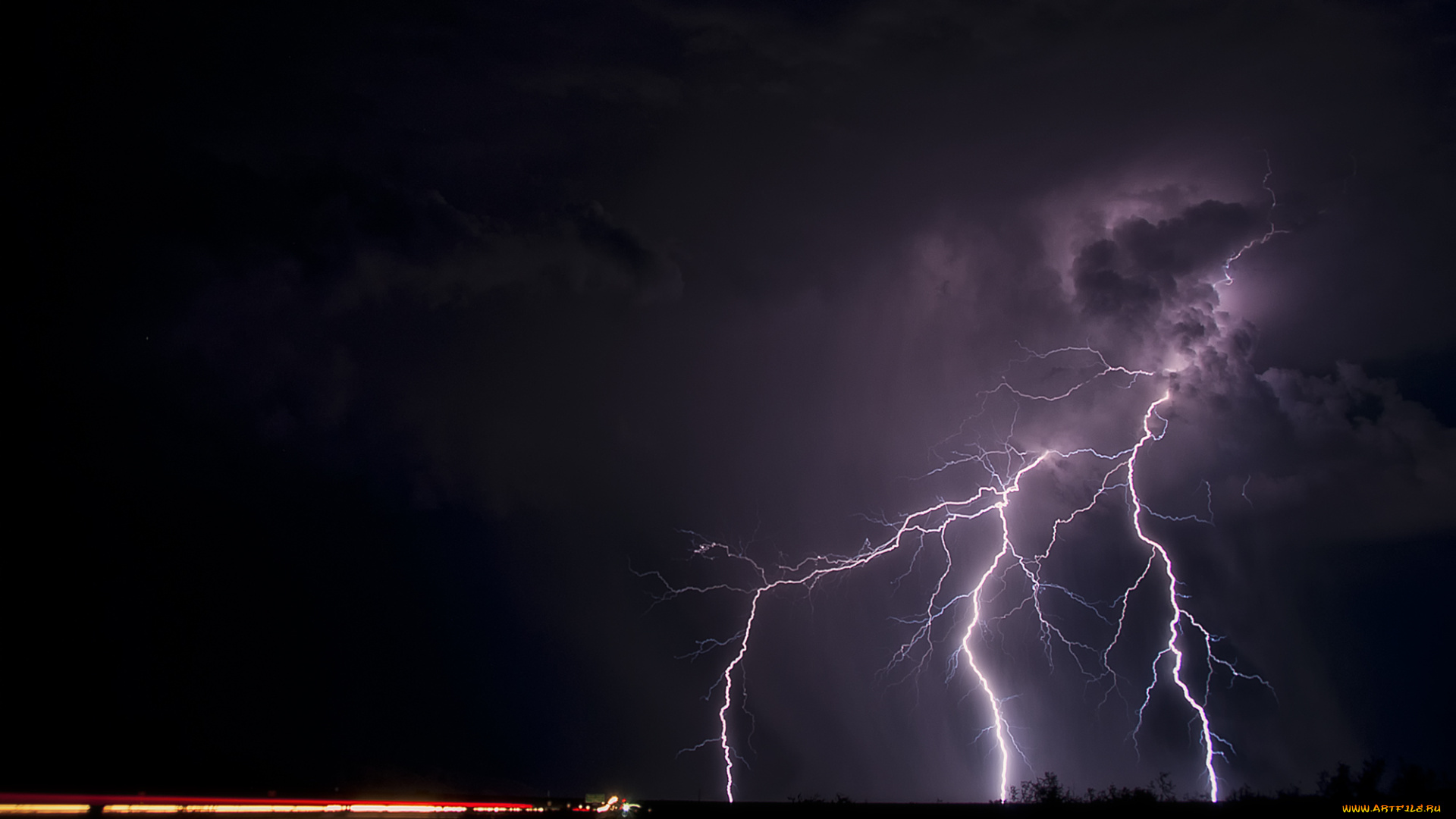 природа, молния, , гроза, шторм