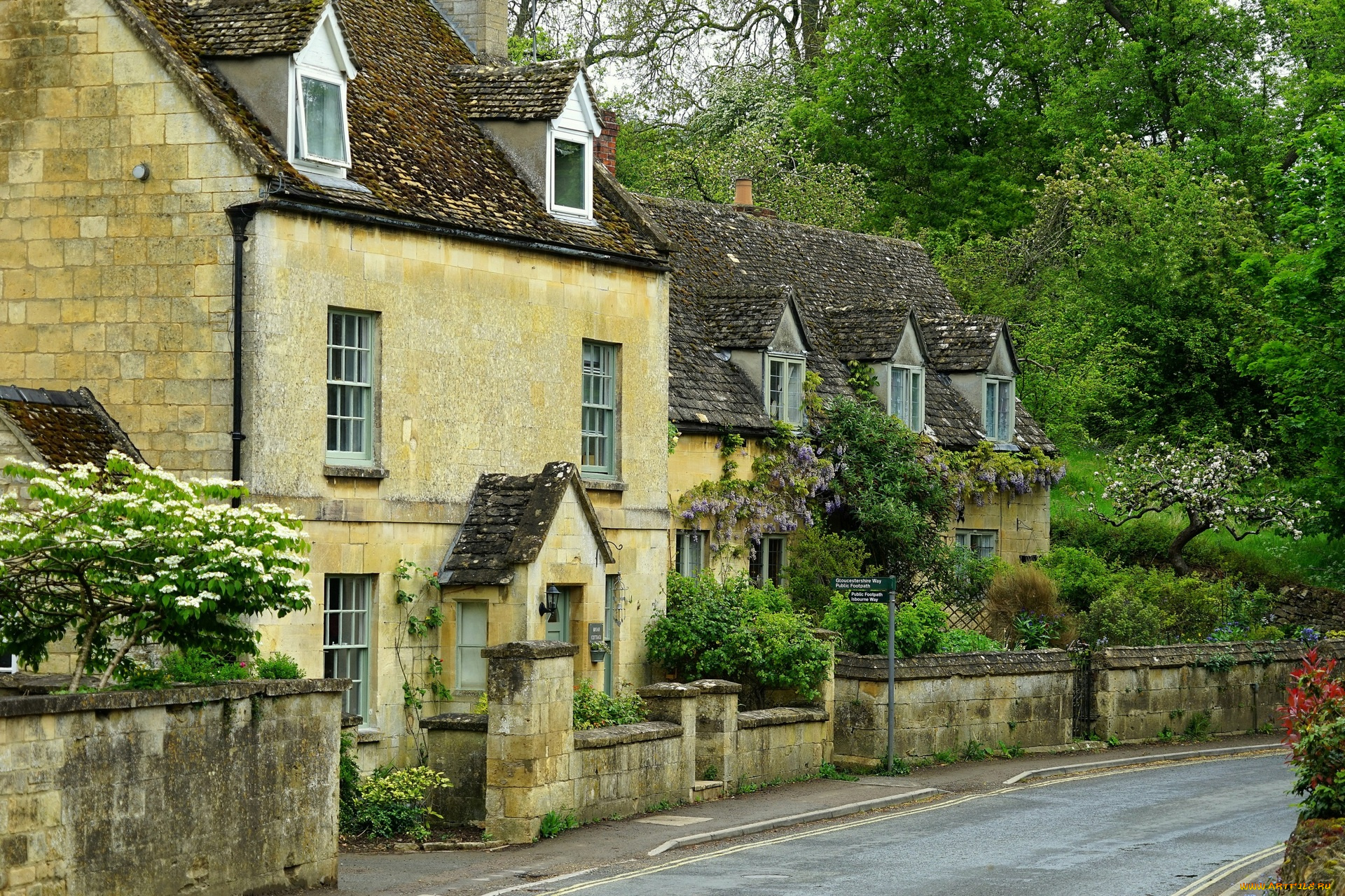 города, -, здания, , дома, деревья, асфальт