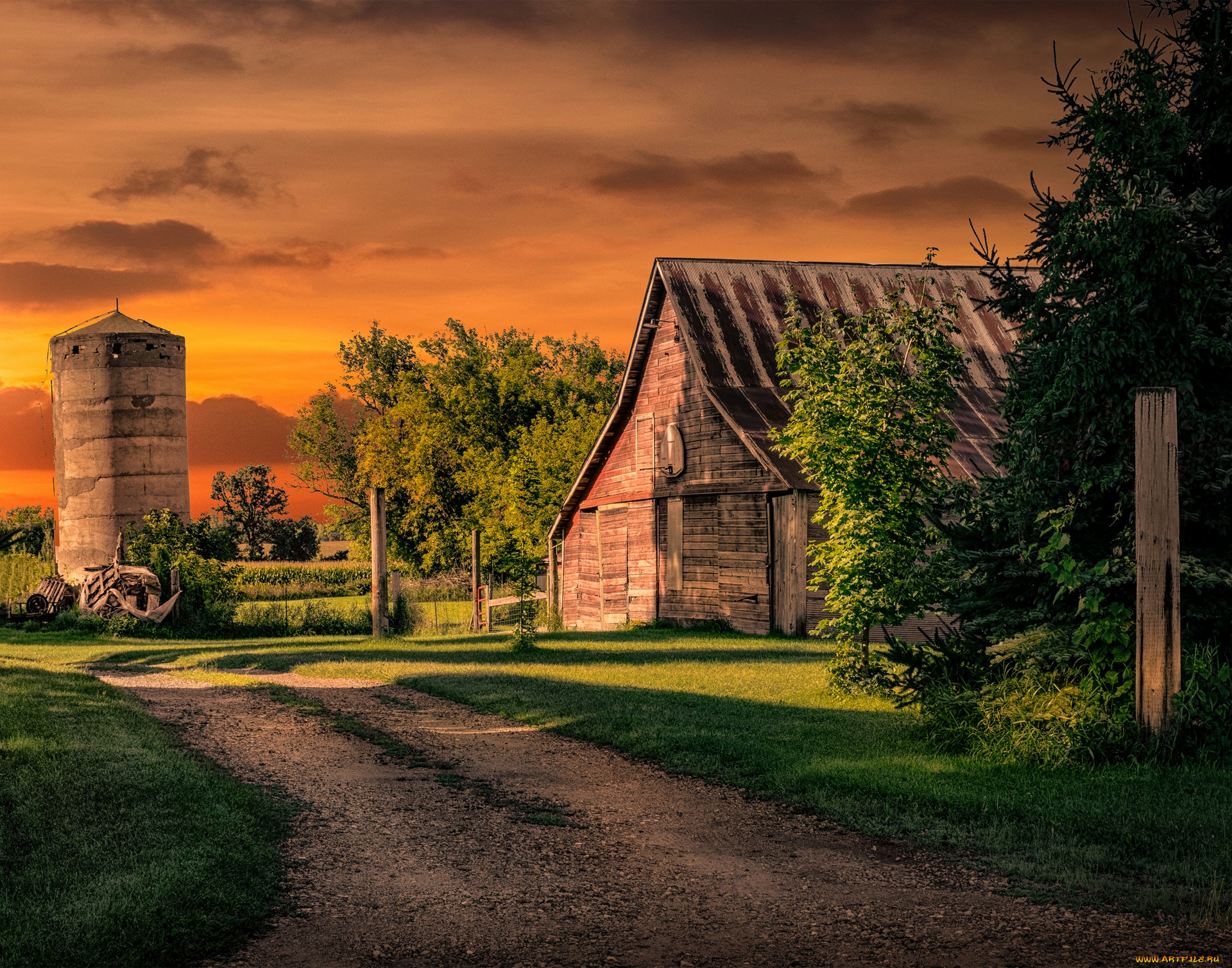 города, -, здания, , дома, постройка, деревья, трава