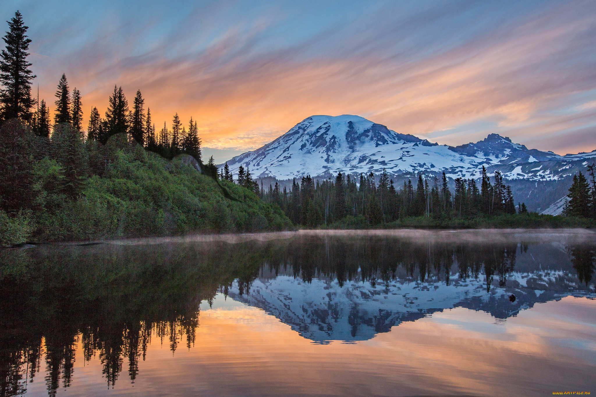 природа, реки, озера, река, лес