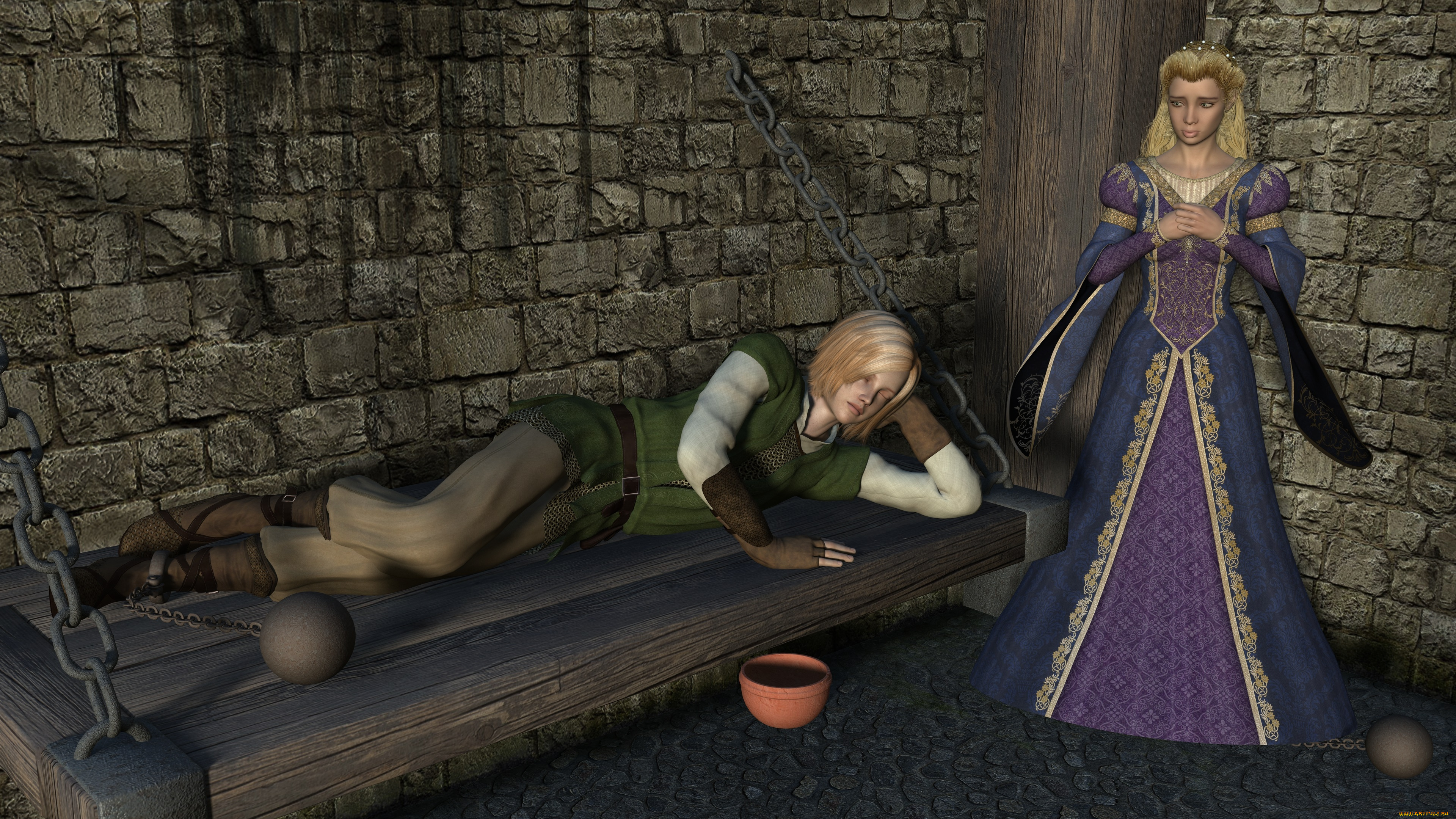 3д, графика, люди, , people, девушки, фон, взгляд