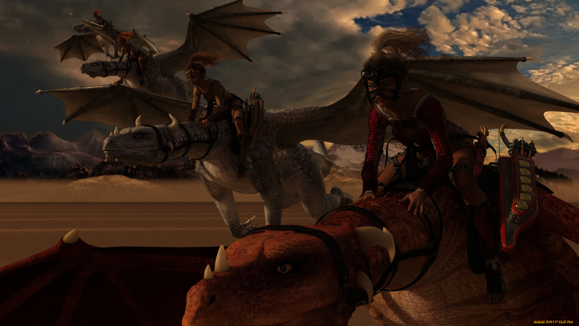 3д, графика, эльфы, , elves, фон, взгляд, эльфийка