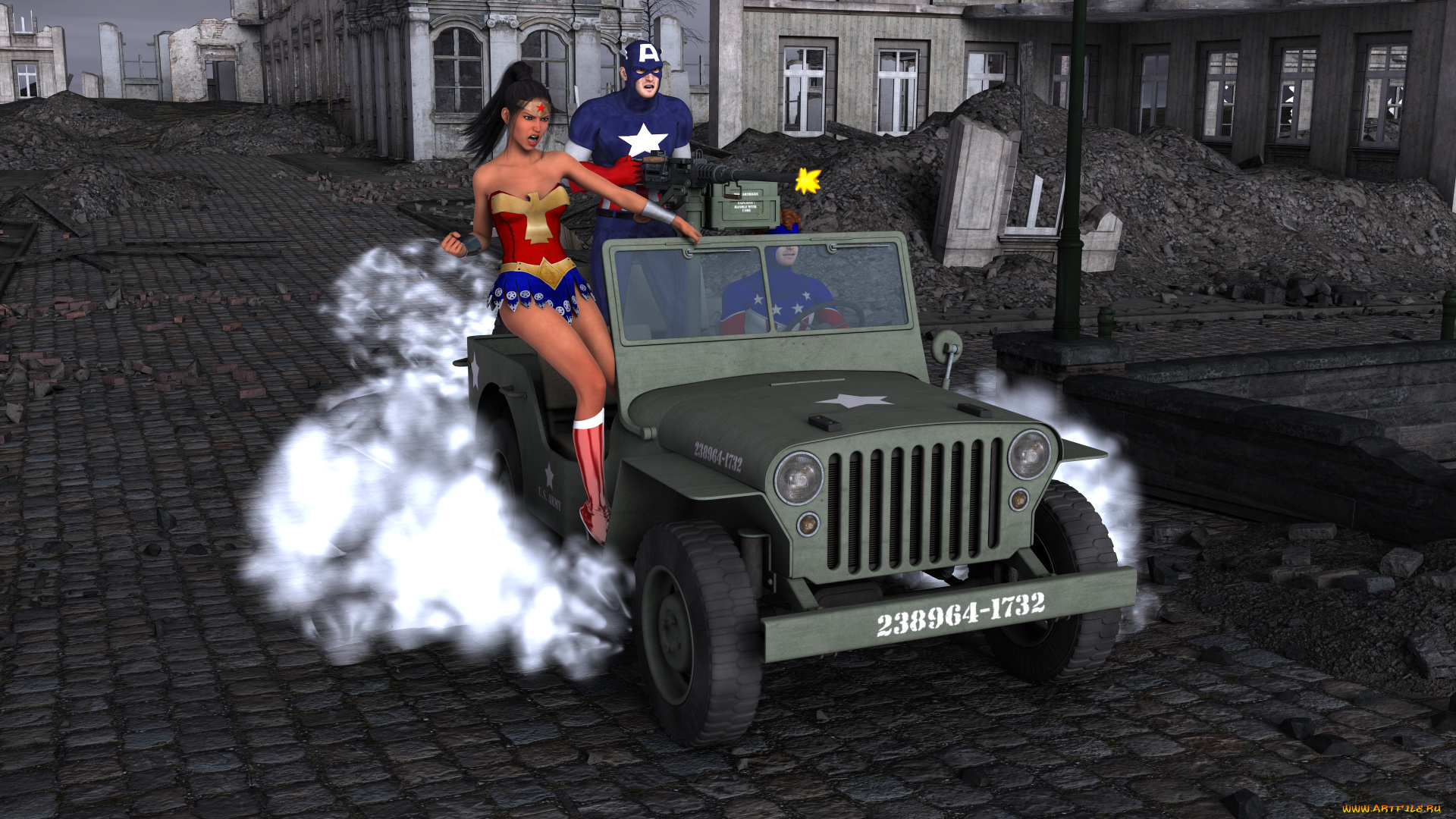 3д, графика, фантазия, , fantasy, фон, девушка, взгляд