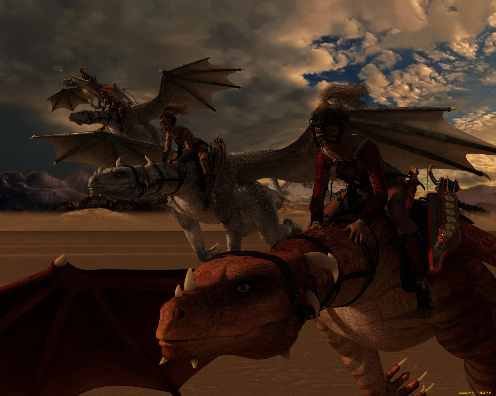 3д, графика, эльфы, , elves, фон, взгляд, эльфийка