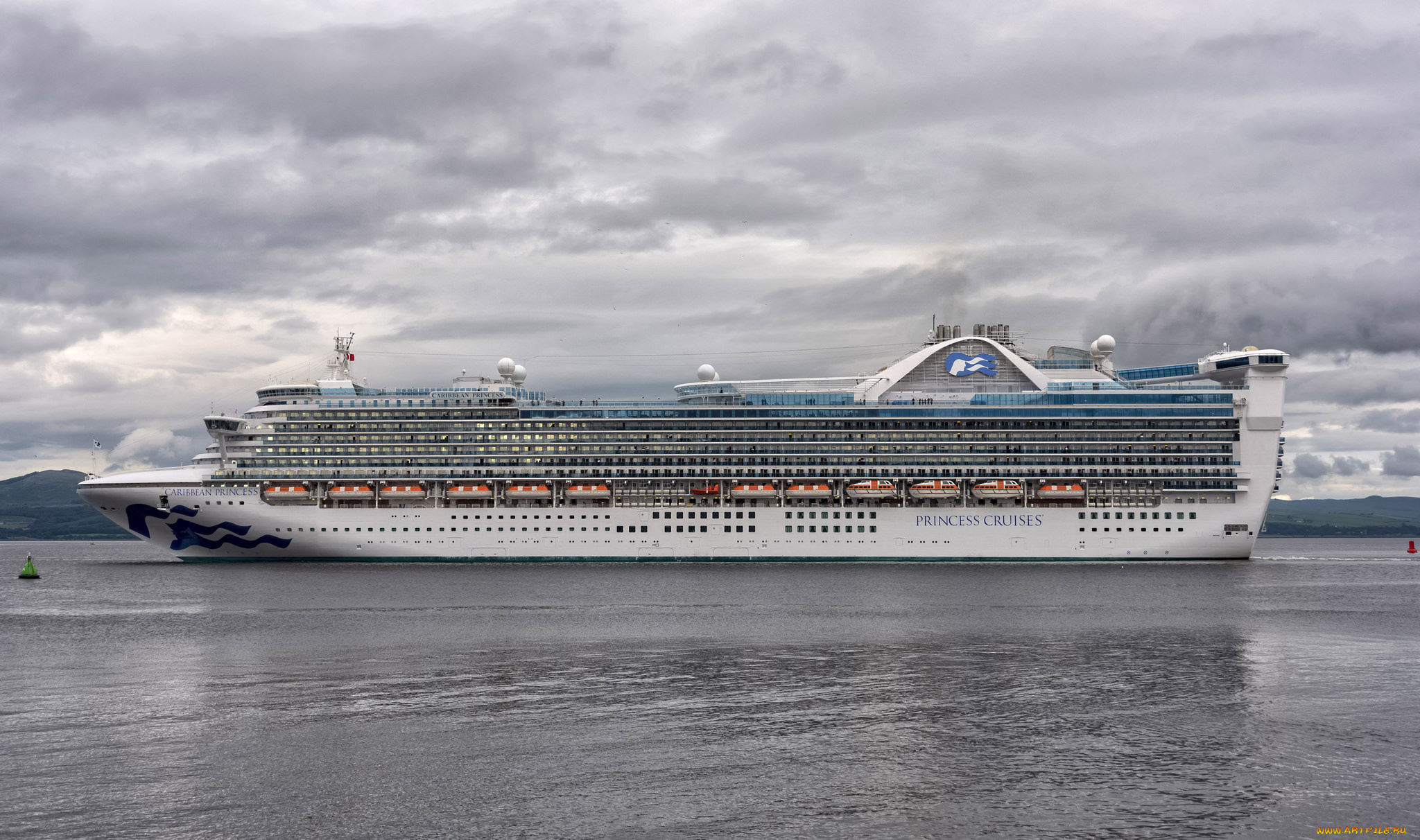 mv, caribbean, princess, корабли, лайнеры, лайнер, круиз