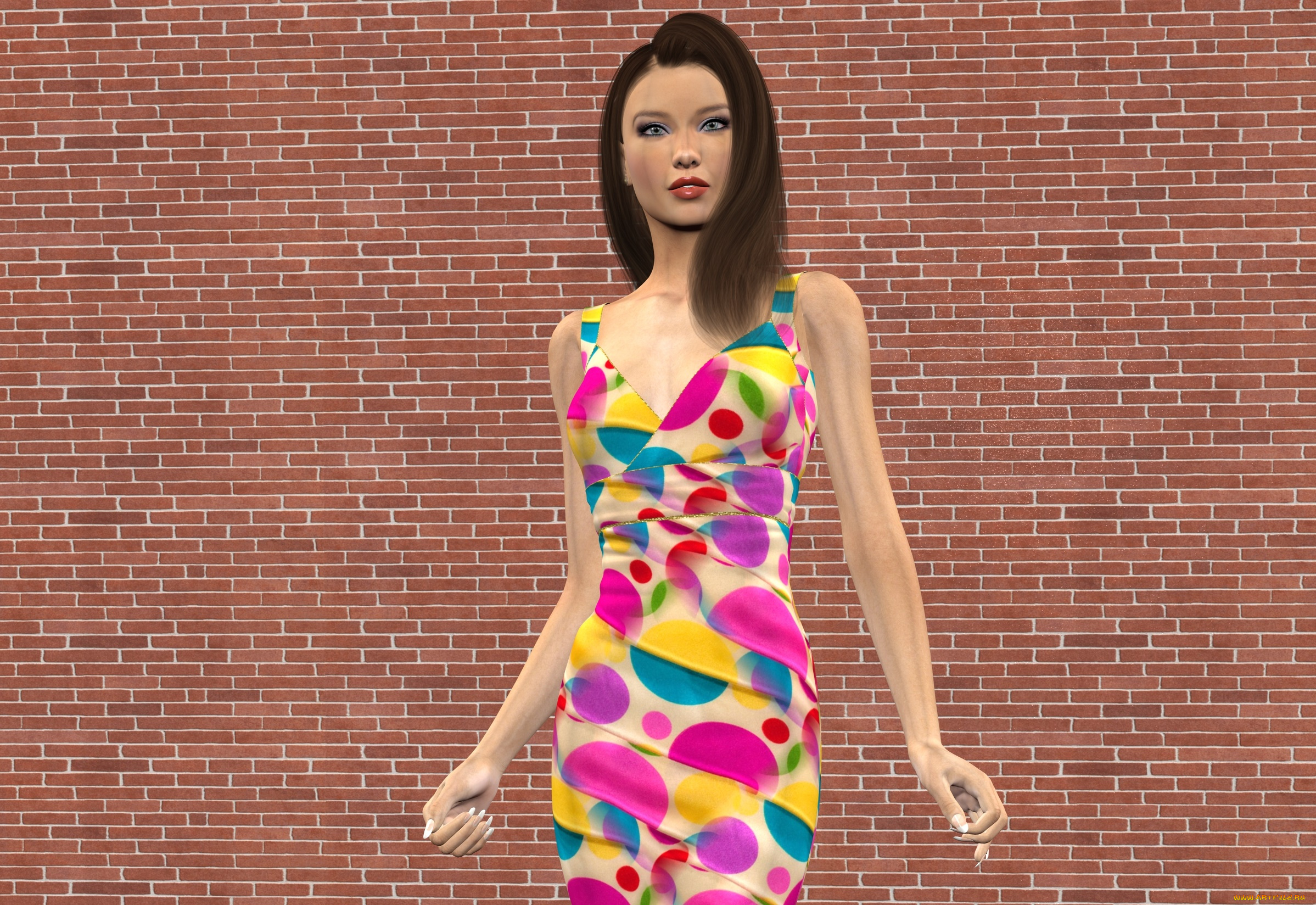 3д, графика, люди, , people, фон, взгляд, девушка