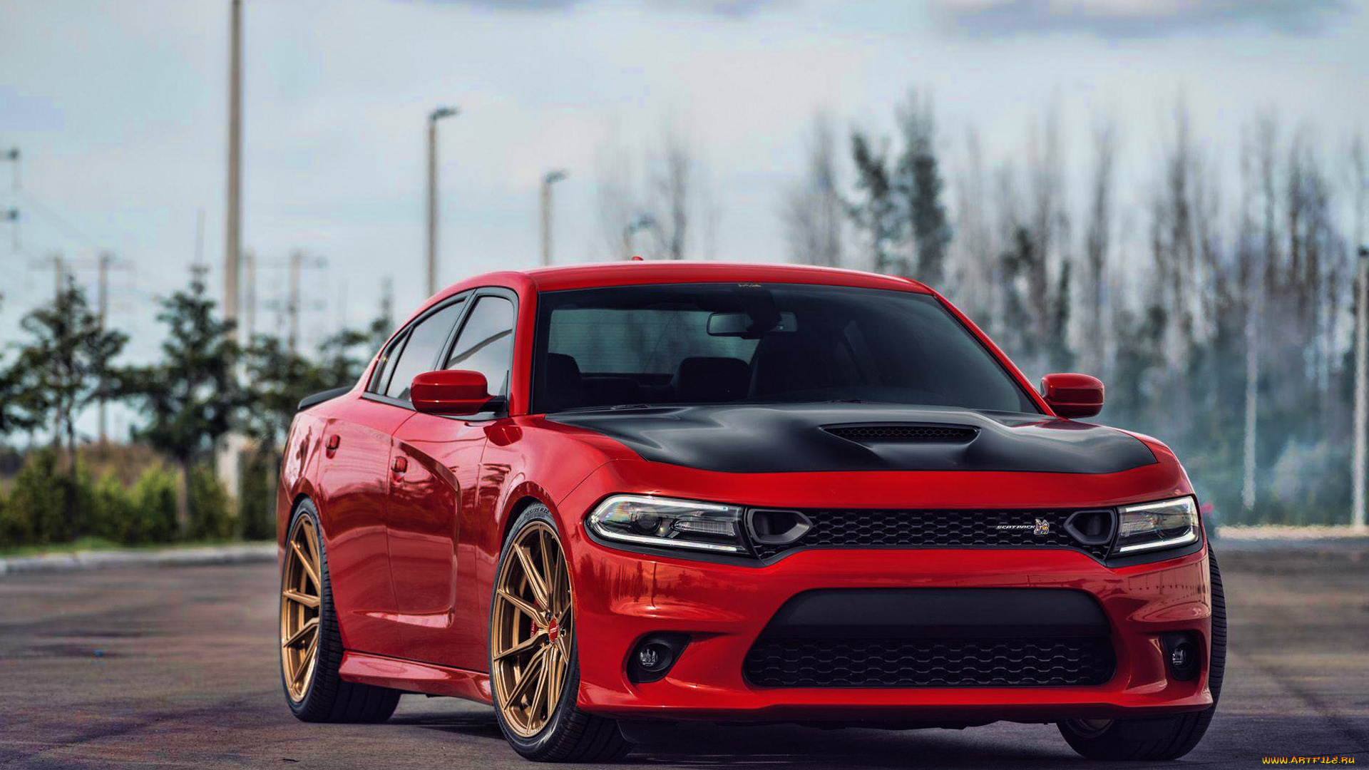 2019, dodge, charger, super, scat, pack, , vossen, wheels, автомобили, dodge, тюнинг, американские, красный, vossen, wheels, charger, super, scat, pack