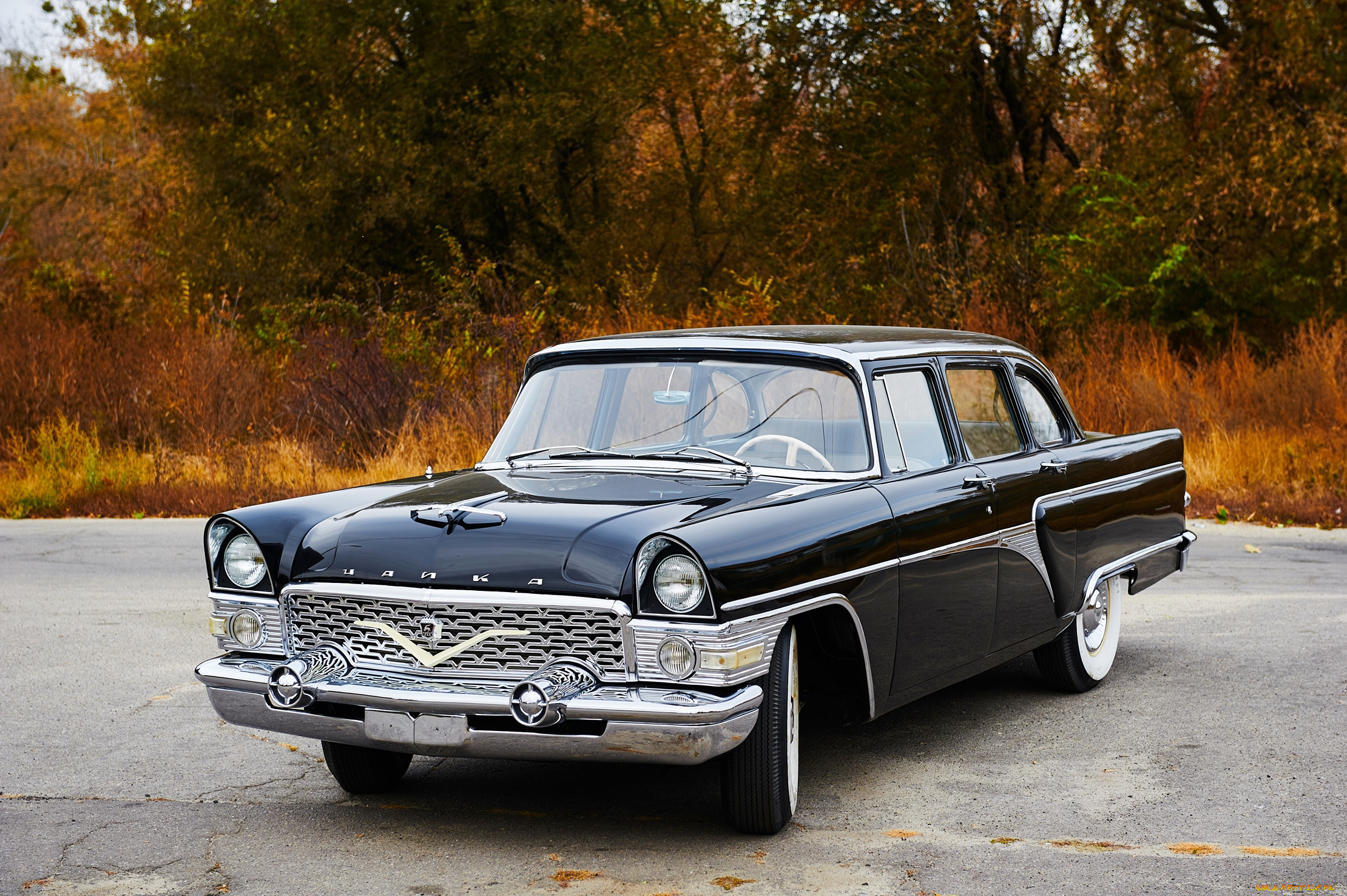 газ-, 13, чайка, автомобили, газ, чёрный, классика, ретро, автомобиль, чайка, газ-, 13