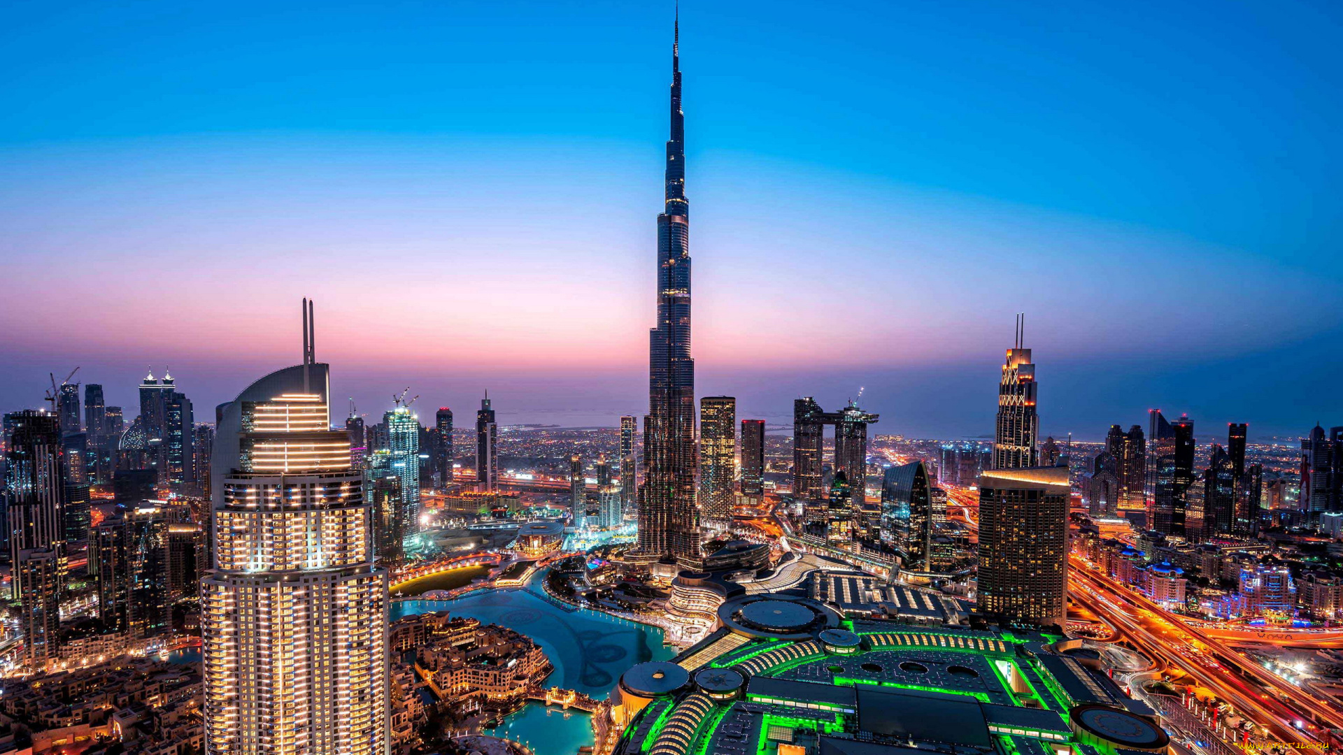 города, дубай, , оаэ, burj, khalifa