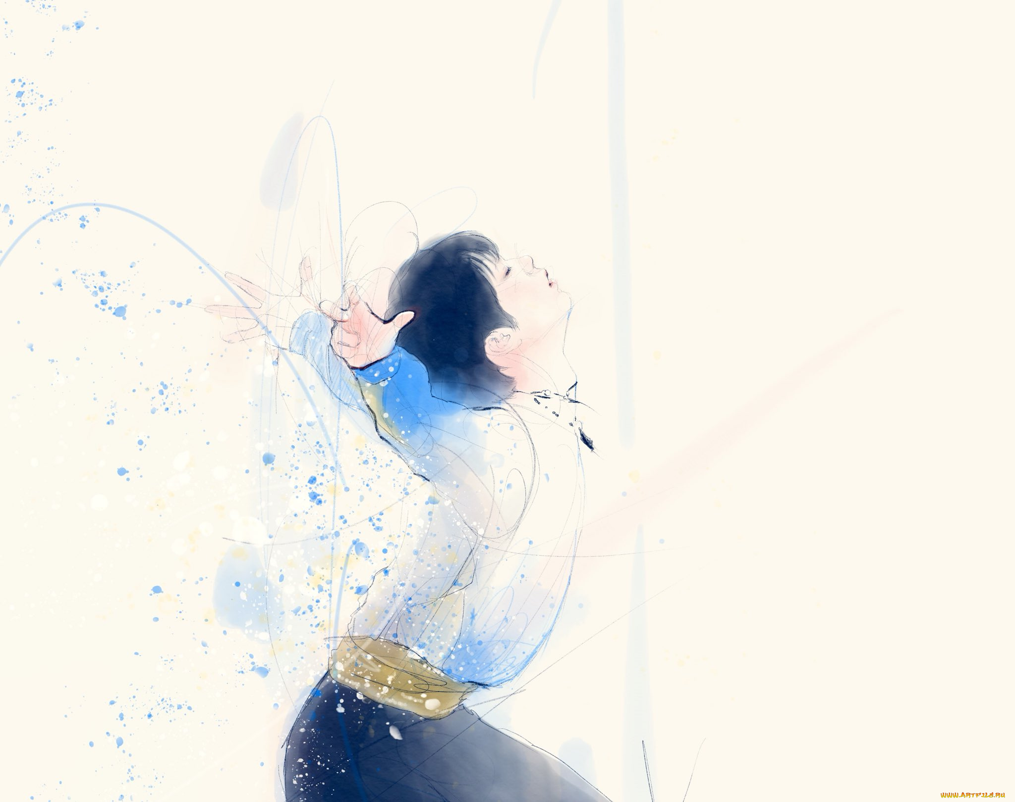 аниме, unknown, , другое, , мальчик, крылья