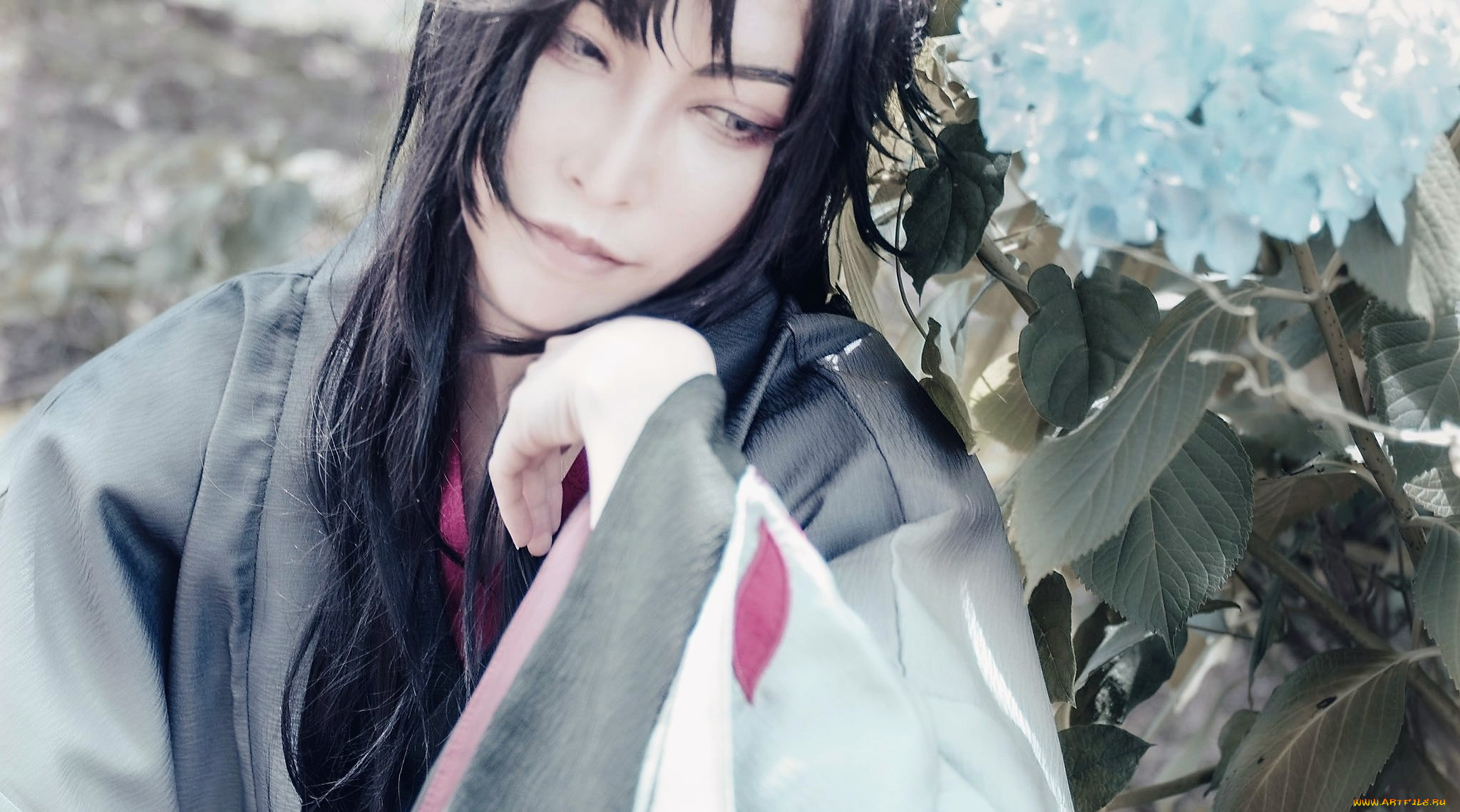 мужчины, -, креатив, , косплей, вэй, усянь, костюм, гортензия