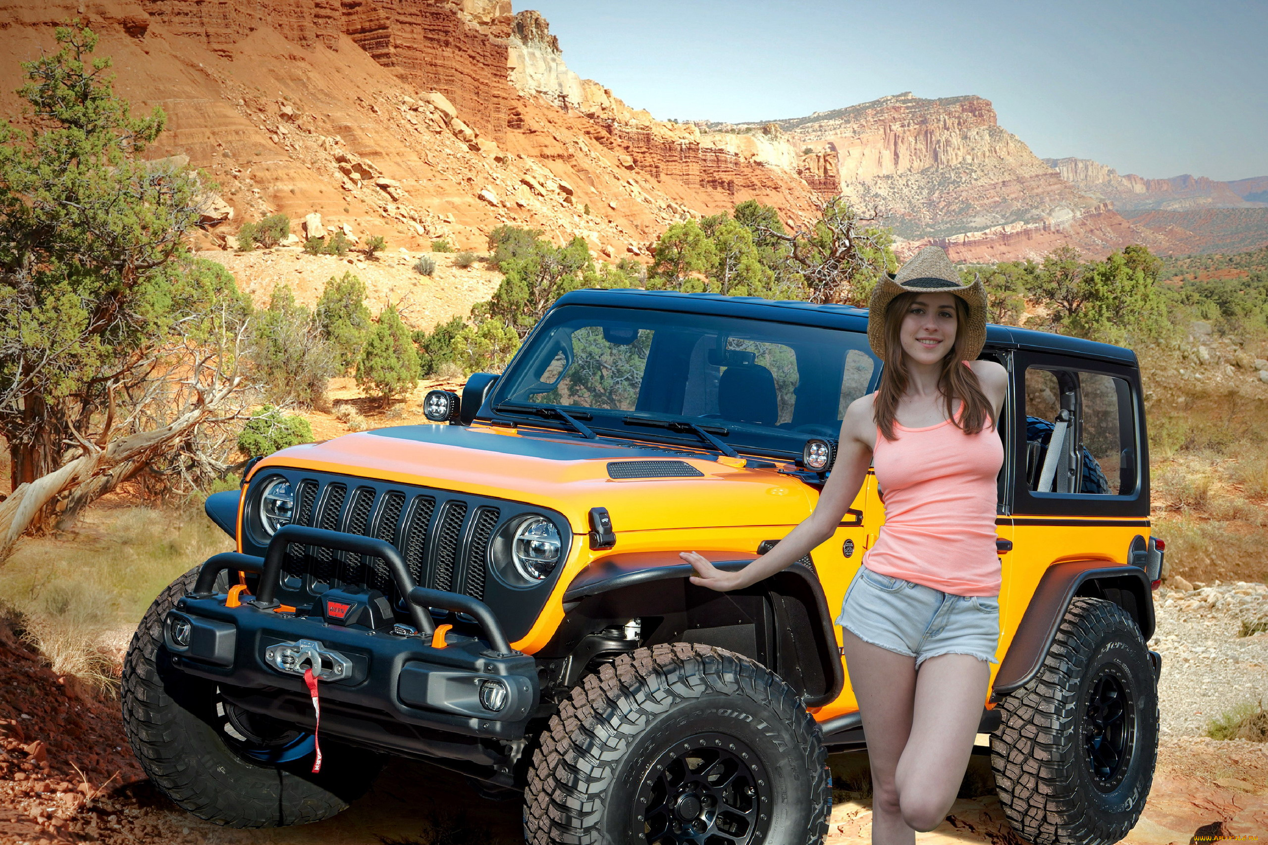 автомобили, -авто, с, девушками, eva, green