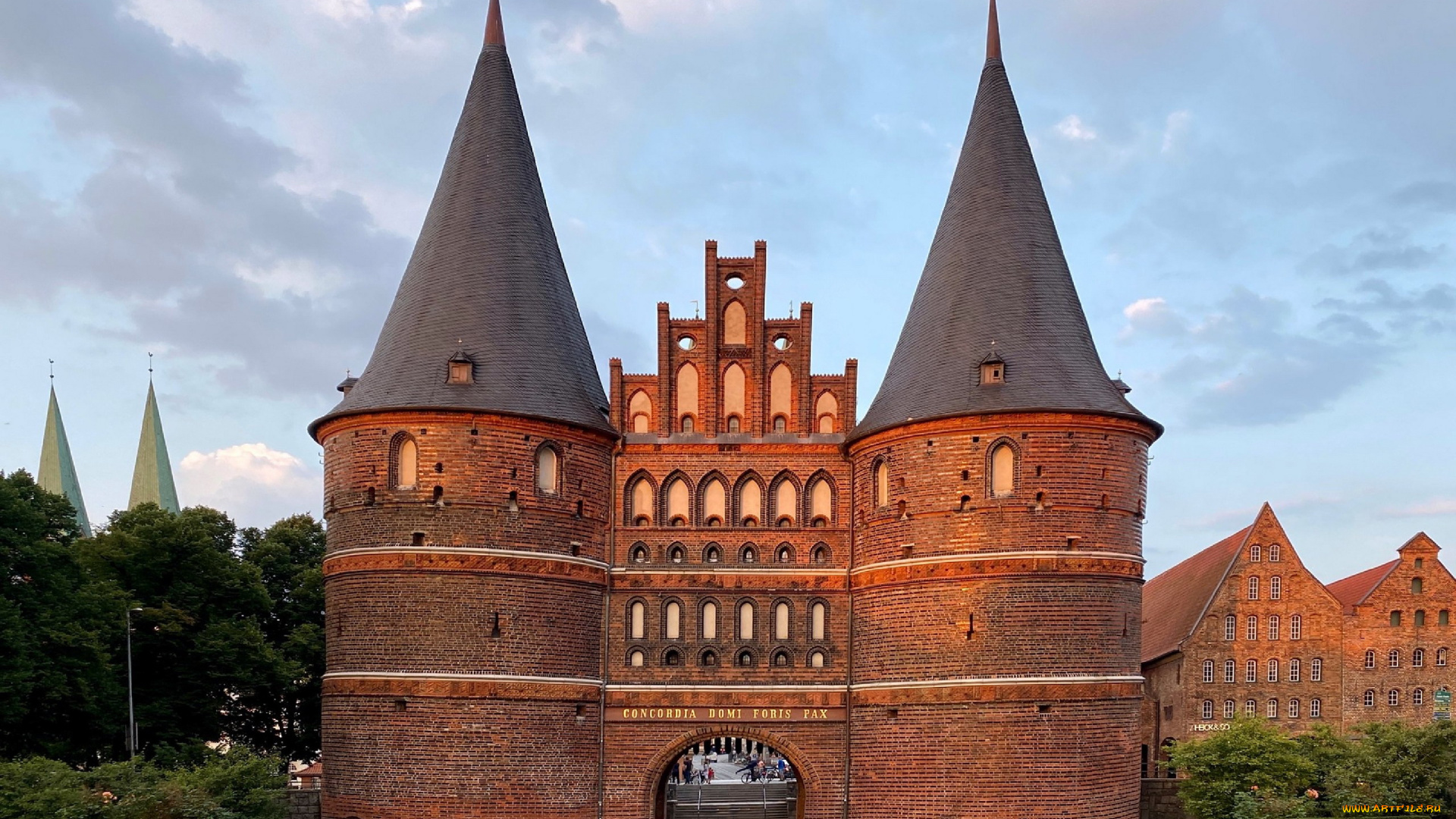 lubeck, the, holsten, gate, germany, города, -, дворцы, , замки, , крепости, the, holsten, gate