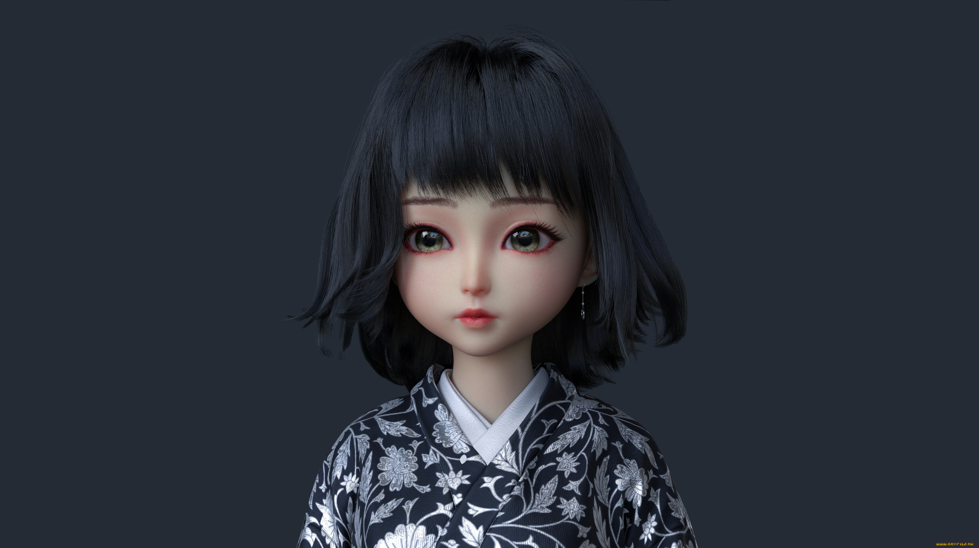 3д, графика, аниме, , anime, девушка