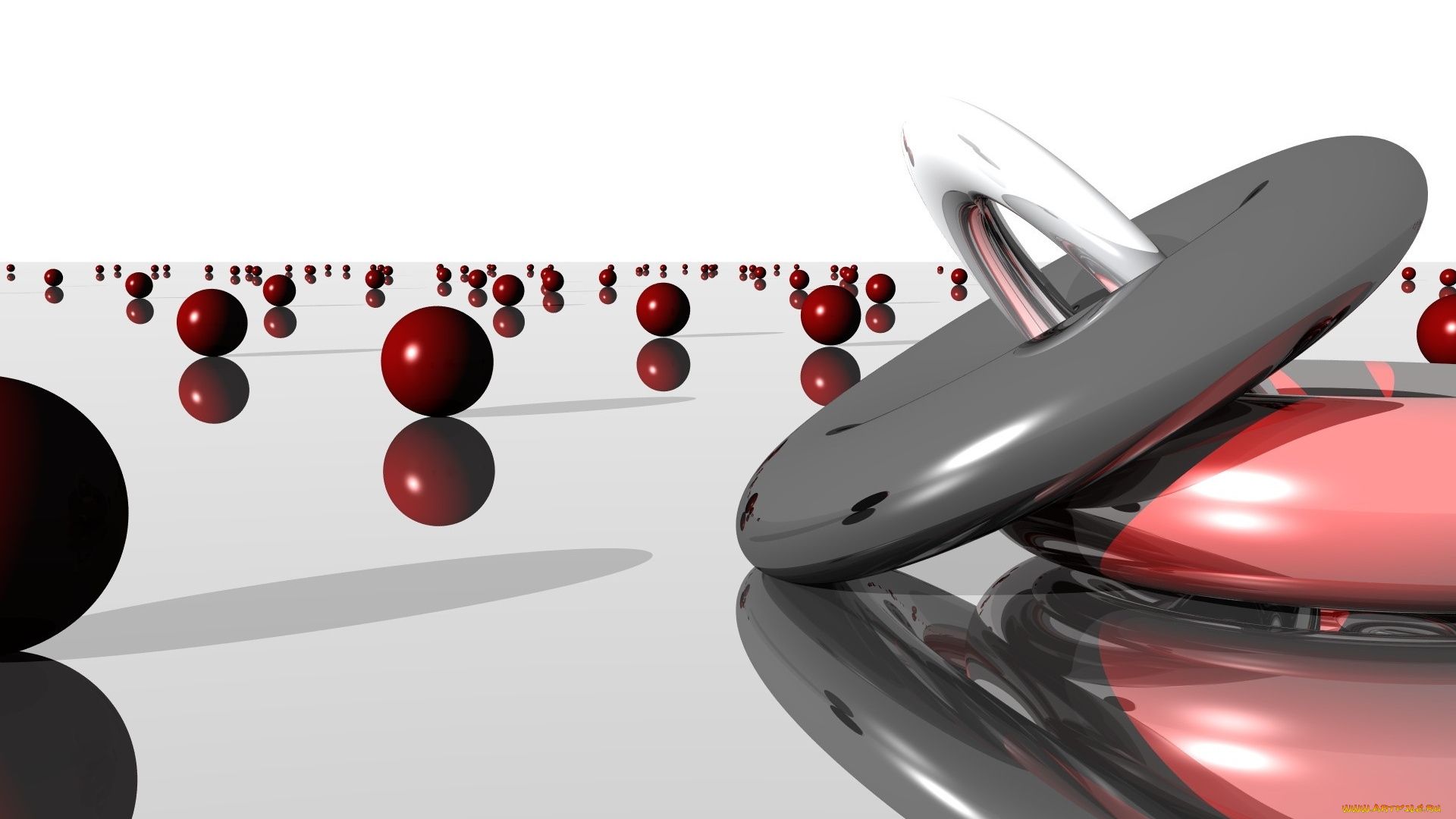 3д, графика, шары, , balls, шары, кольцо, крышка