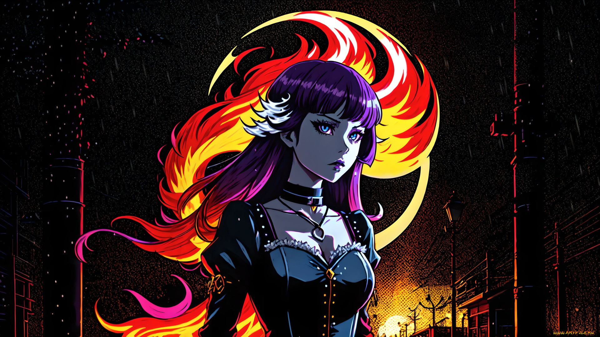 аниме, магия, , колдовство, , halloween, нейросети, графика, нейроарт, ai, art, нейронные, сети, рисунки, нейро, искусство