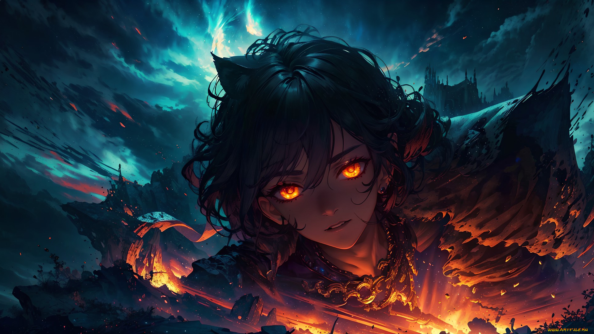 аниме, магия, , колдовство, , halloween, нейросети, графика, нейроарт, ai, art, нейронные, сети, рисунки, нейро, искусство