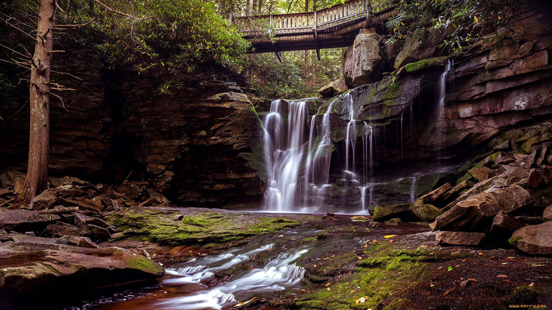 elekala, falls, usa, природа, водопады, elekala, falls
