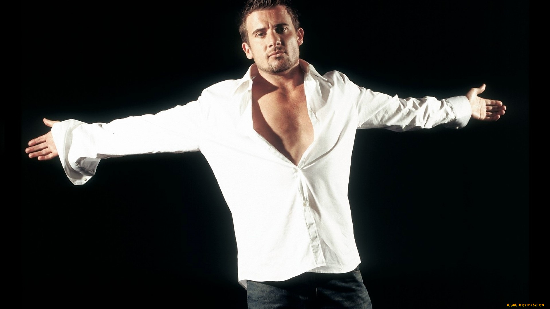 мужчины, dominic, purcell, актер, рубашка, жест