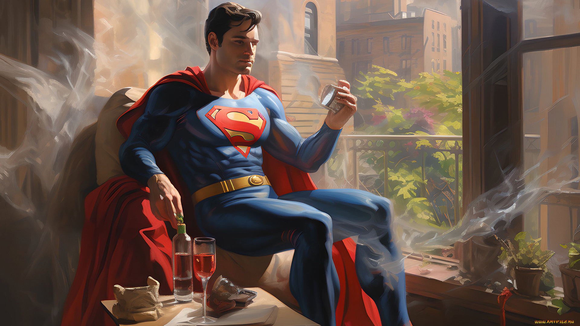 рисованное, комиксы, нейросети, графика, нейроарт, ai, art, нейронные, сети, рисунки, нейро, искусство, супермен, superman