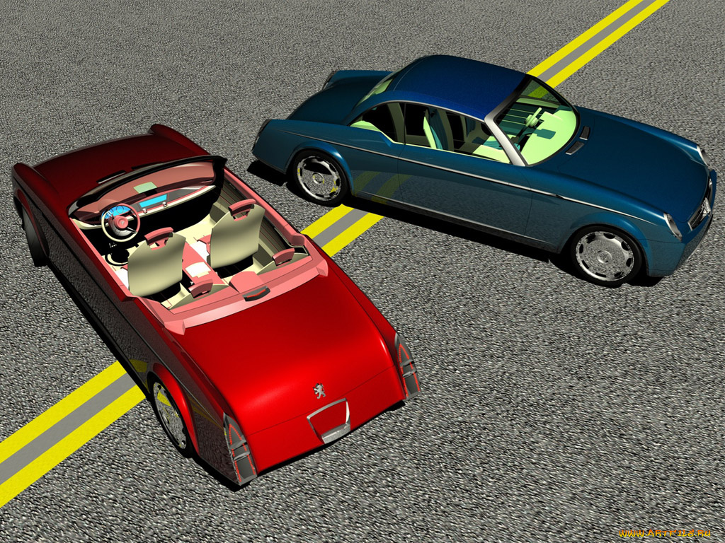 автомобили, 3д