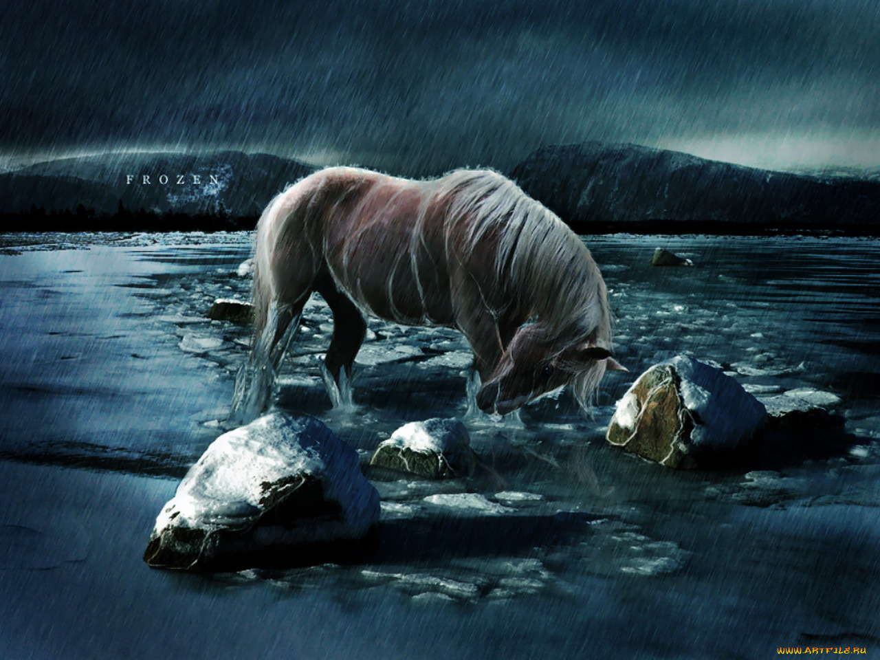 рисованные, животные