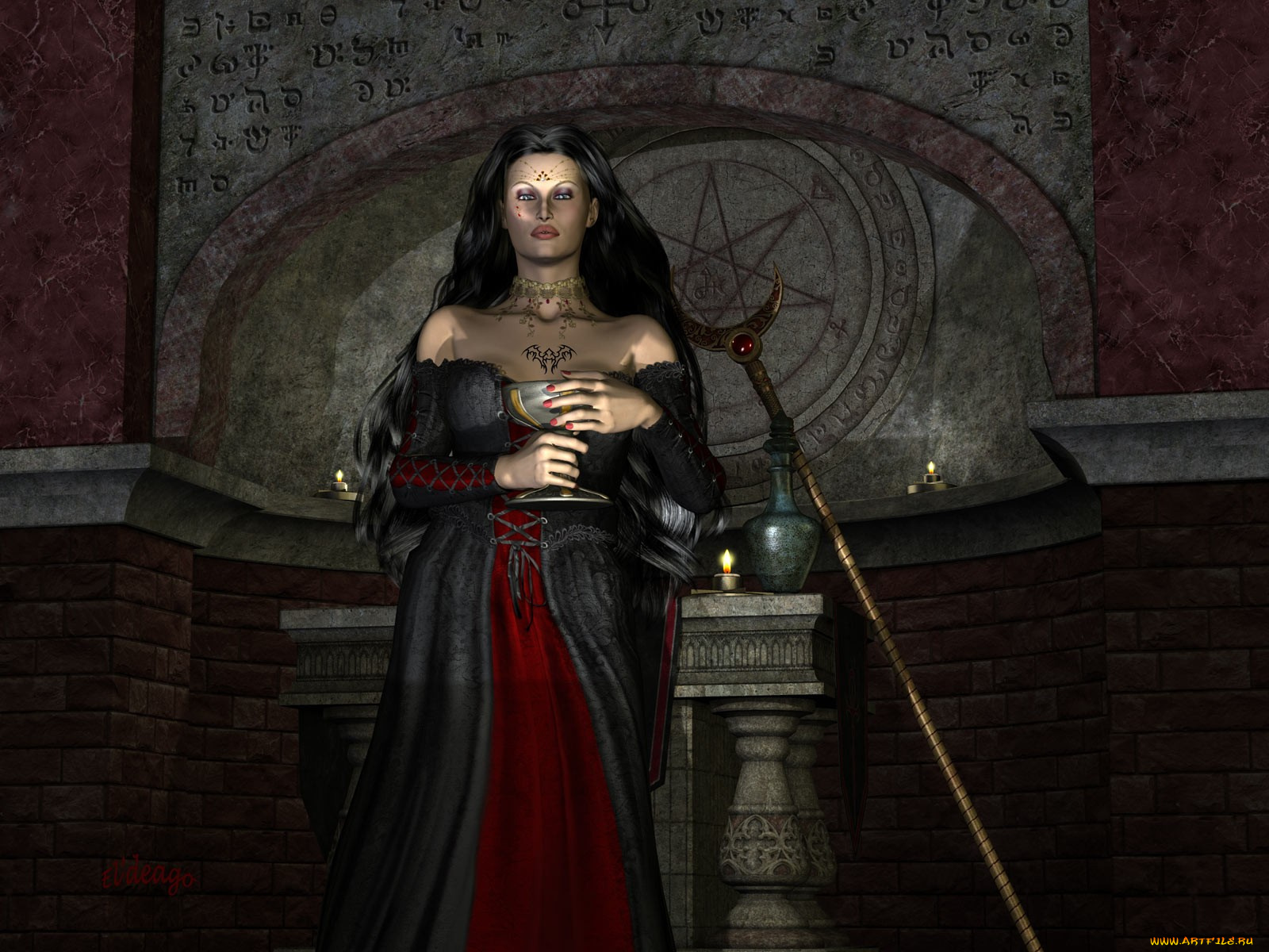 3д, графика, fantasy, фантазия, девушка