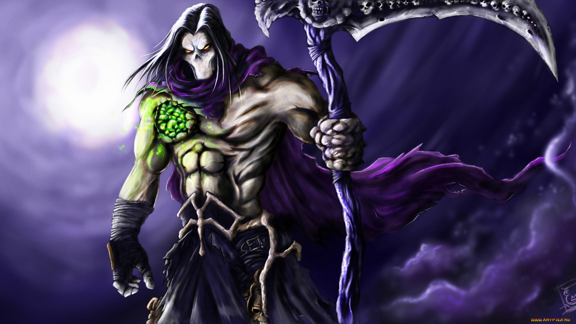 darksiders, видео, игры, нежить, коса