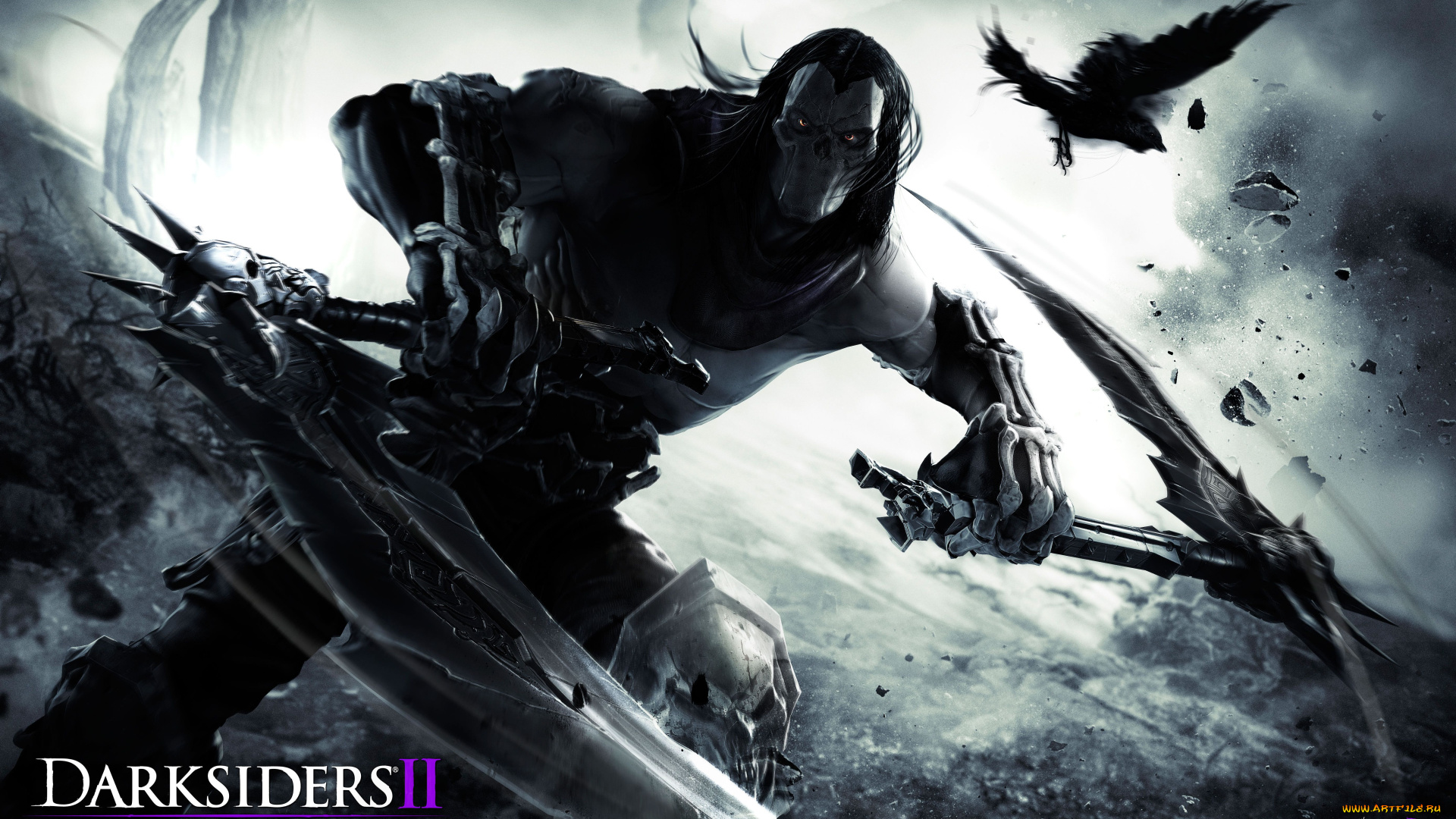 darksiders, видео, игры, ворон, нежить