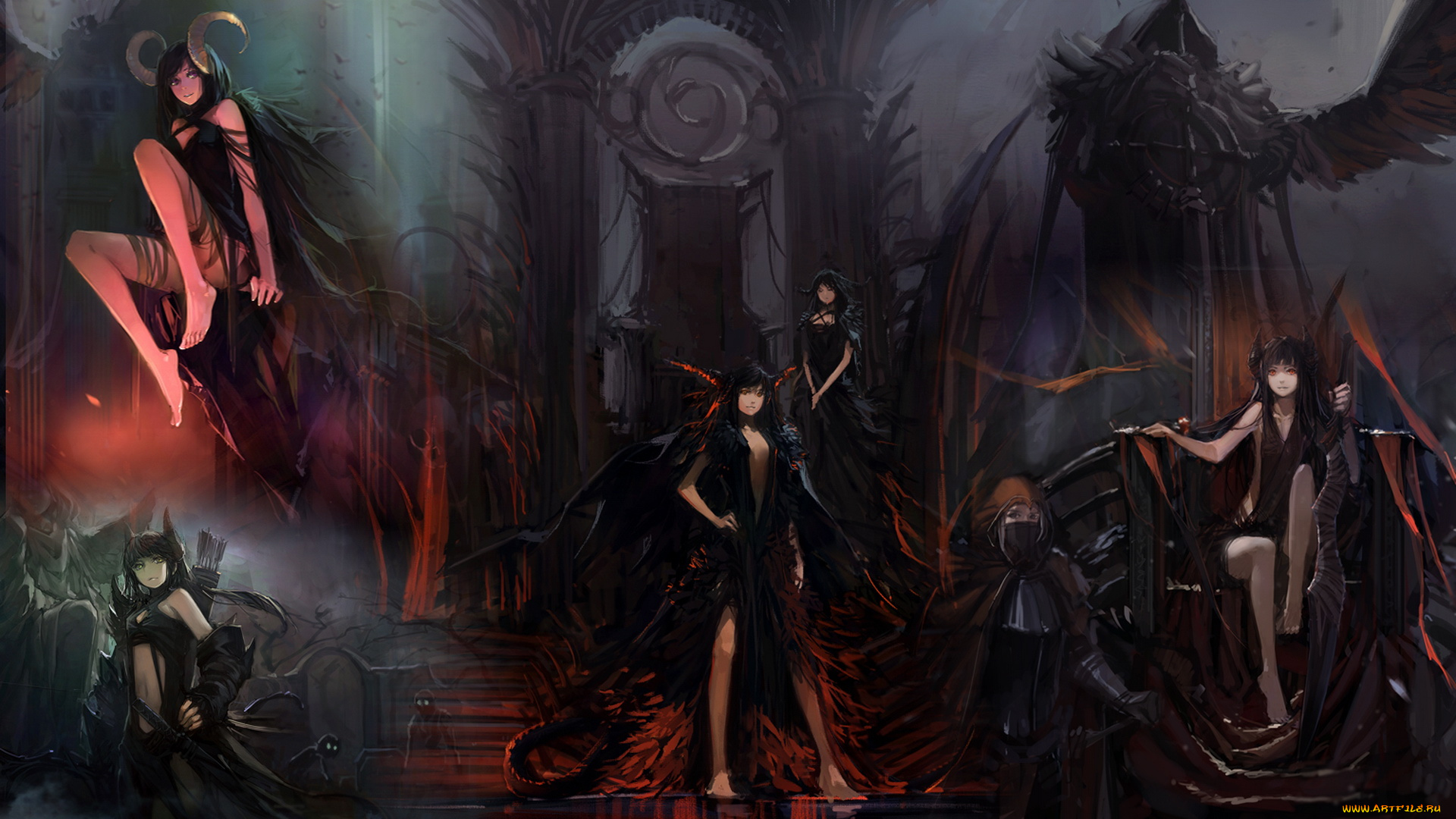 фэнтези, демоны, девушки