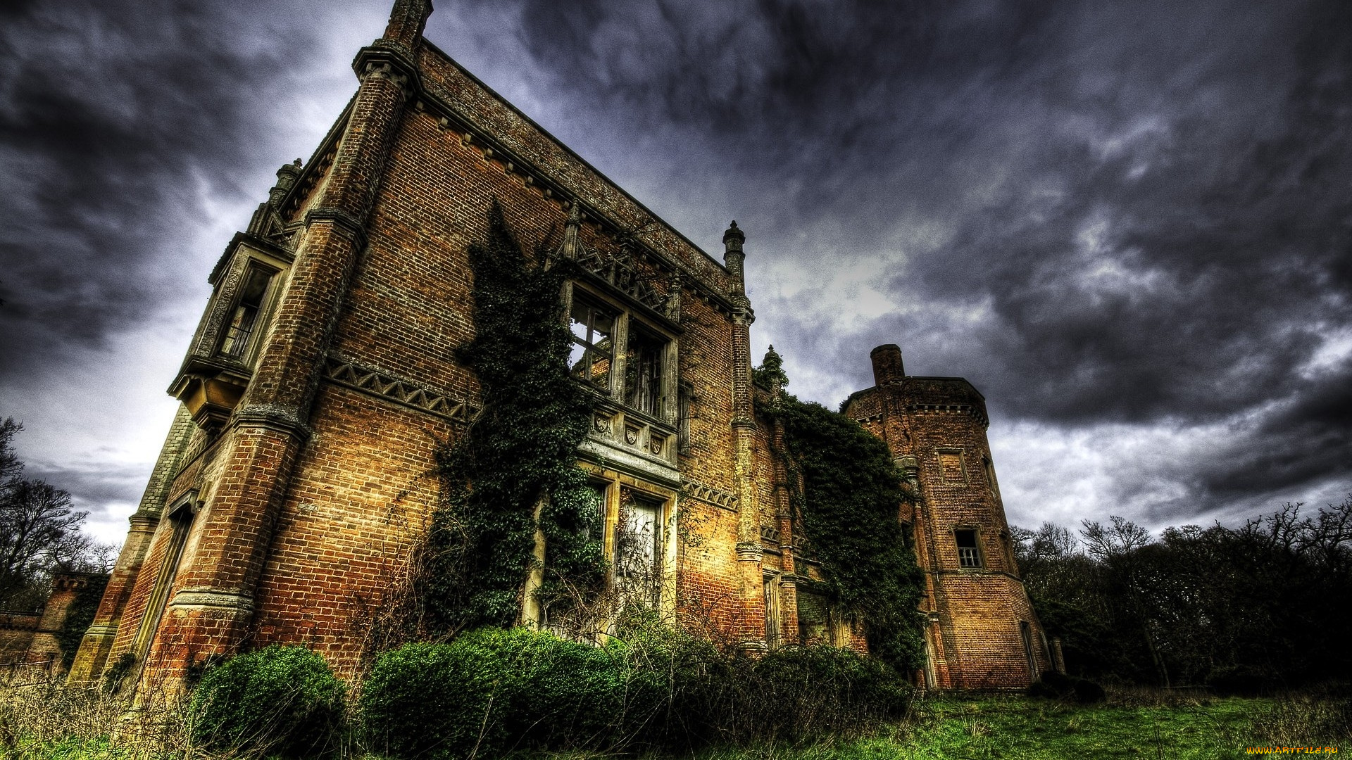 old, abandoned, house, города, дворцы, замки, крепости, старый, замок