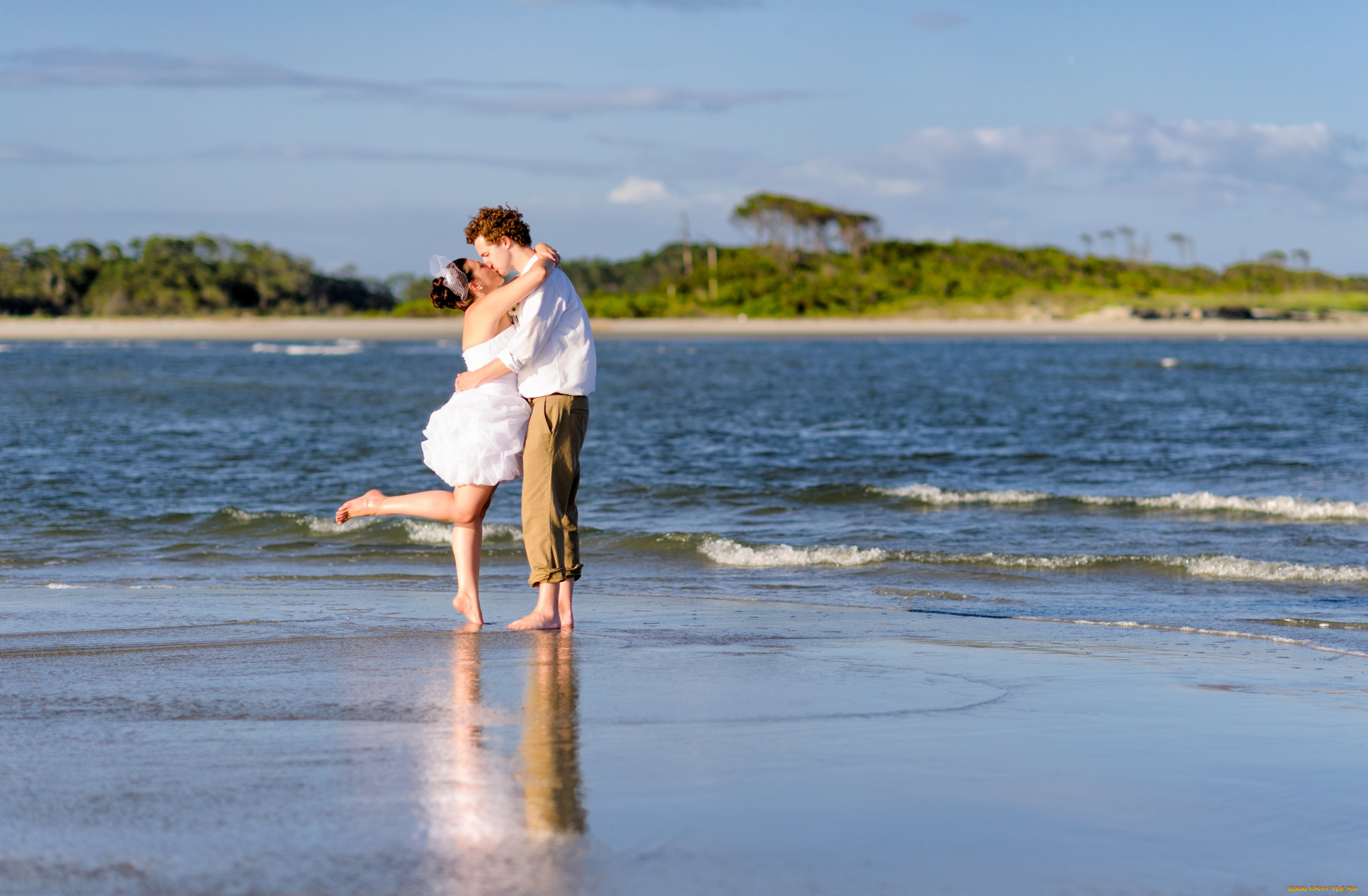 разное, мужчина, женщина, поцелуй, пара, море, побережье