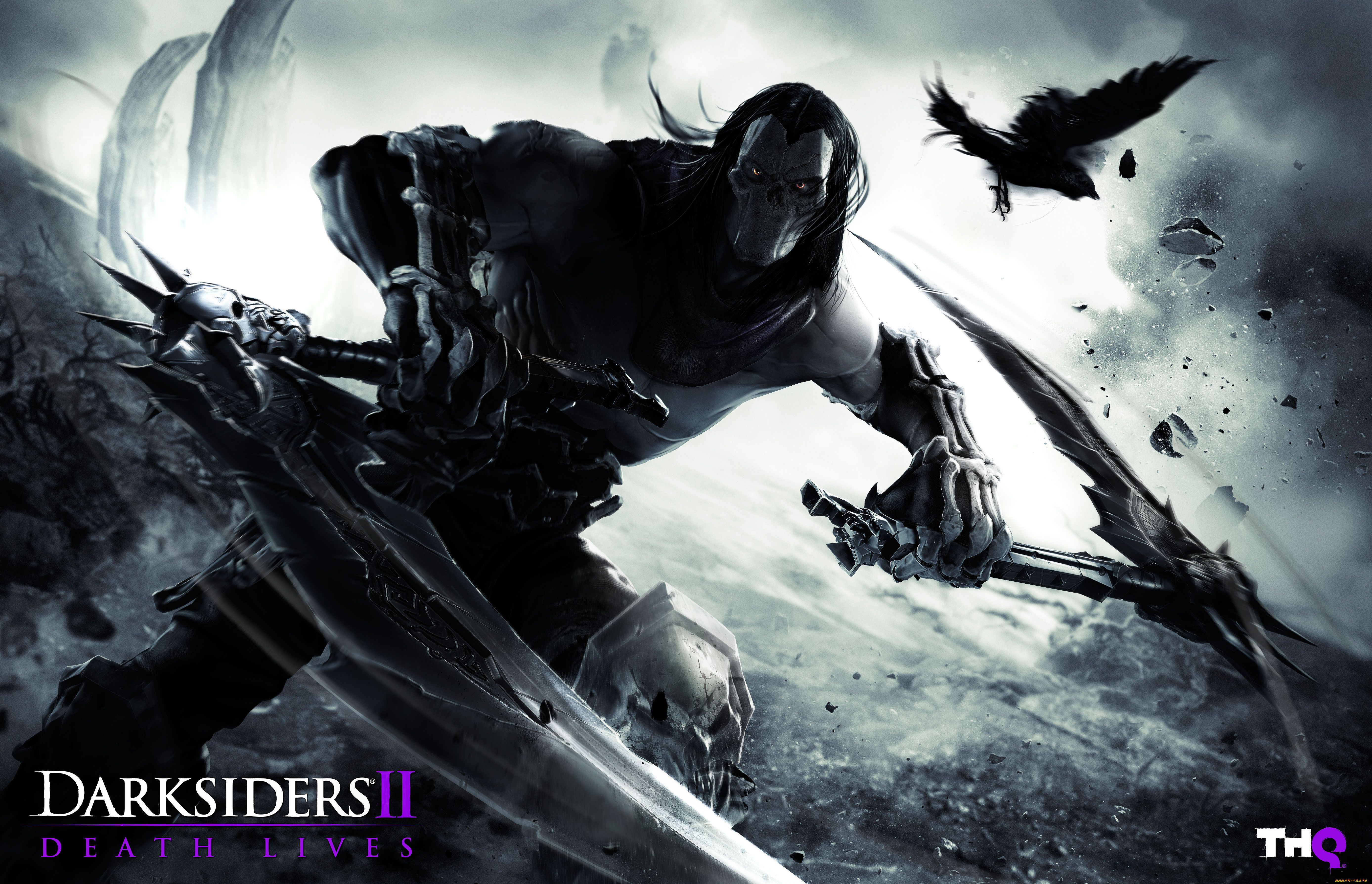 darksiders, видео, игры, ворон, нежить