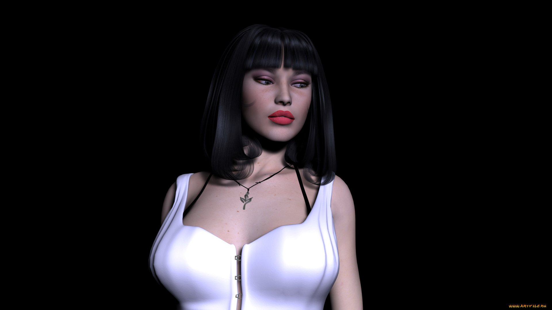 3д, графика, people, люди, девушка, платье