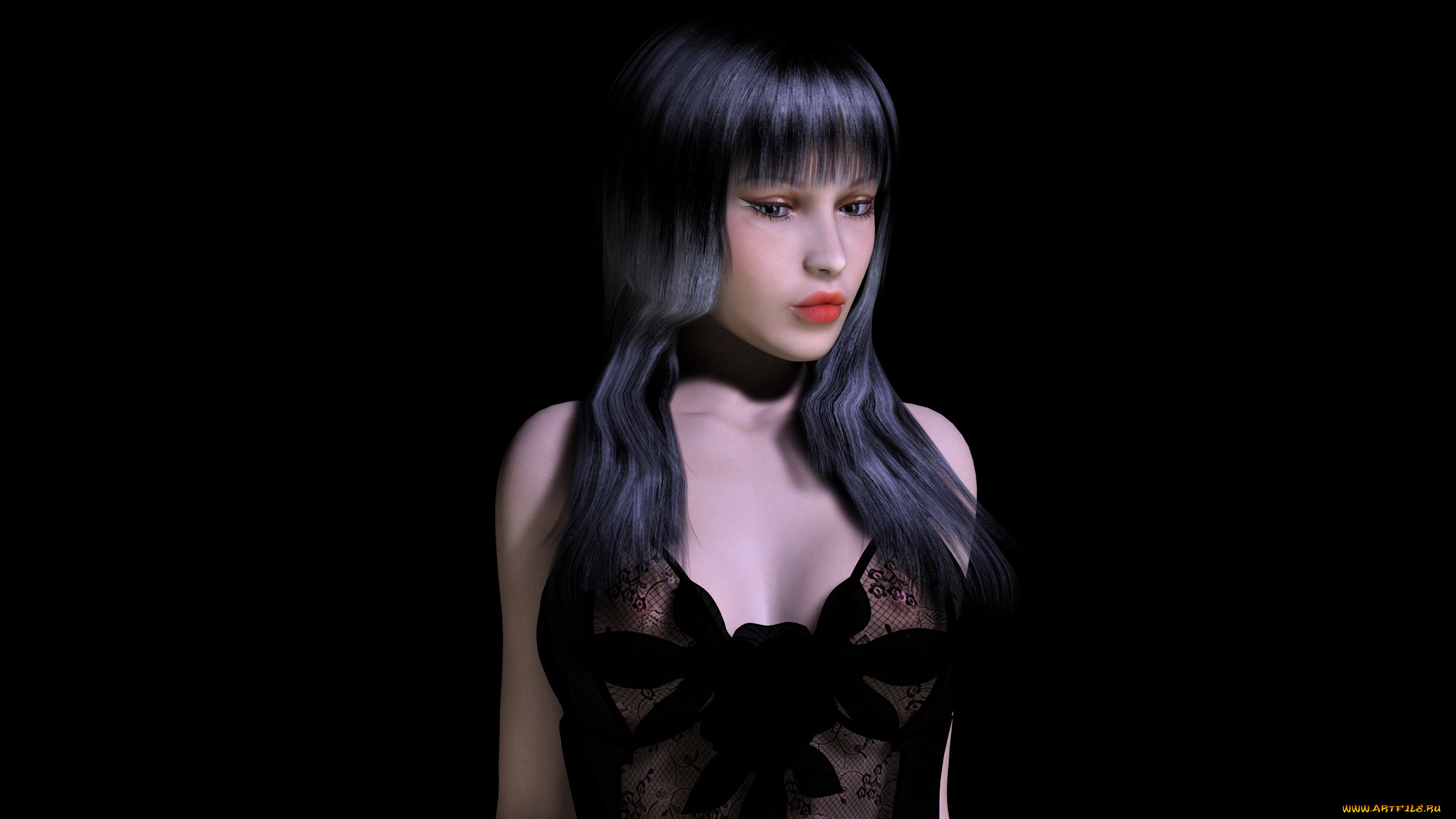 3д, графика, people, люди, девушка, волос