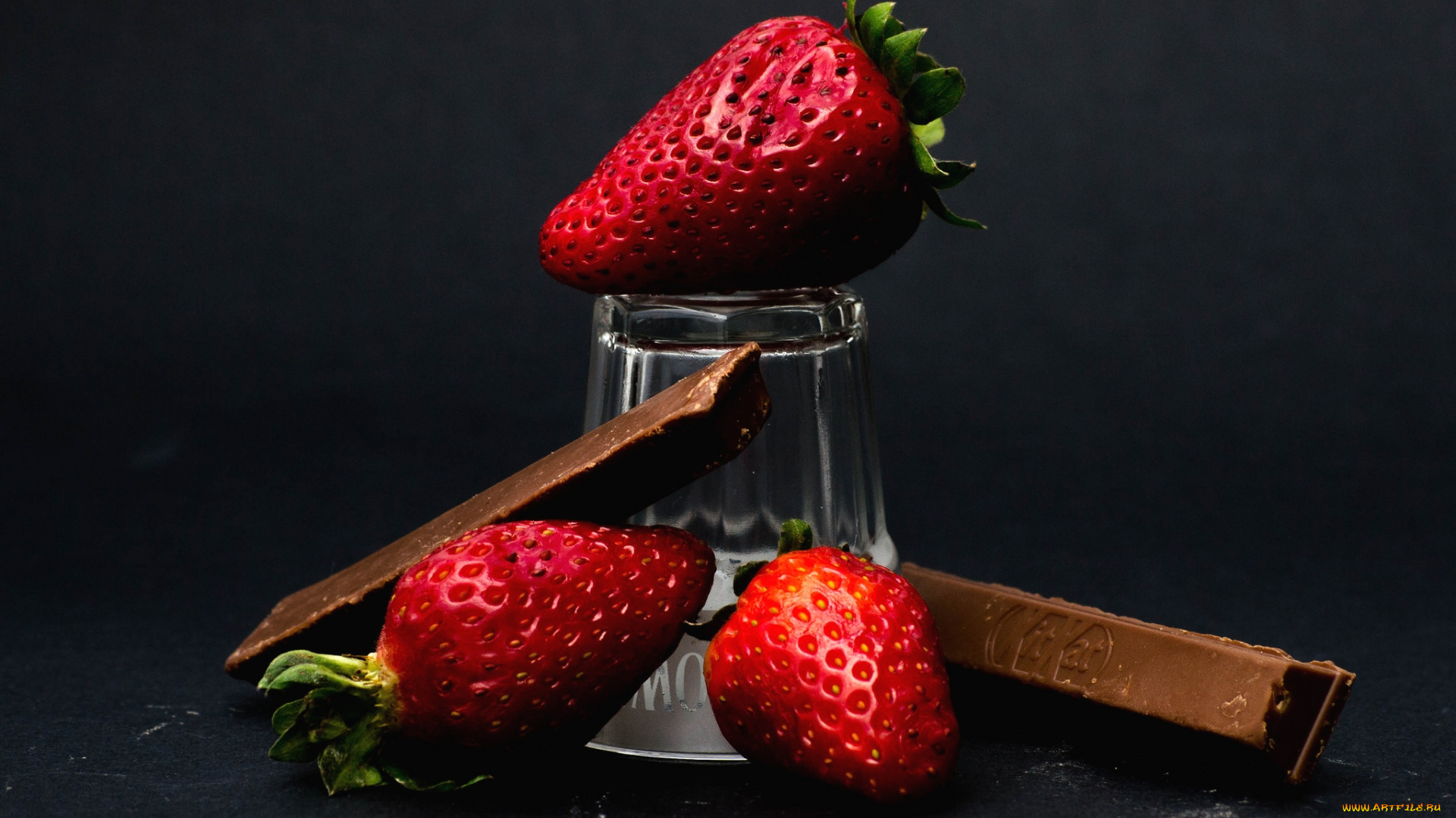 еда, клубника, земляника, ягоды, шоколад