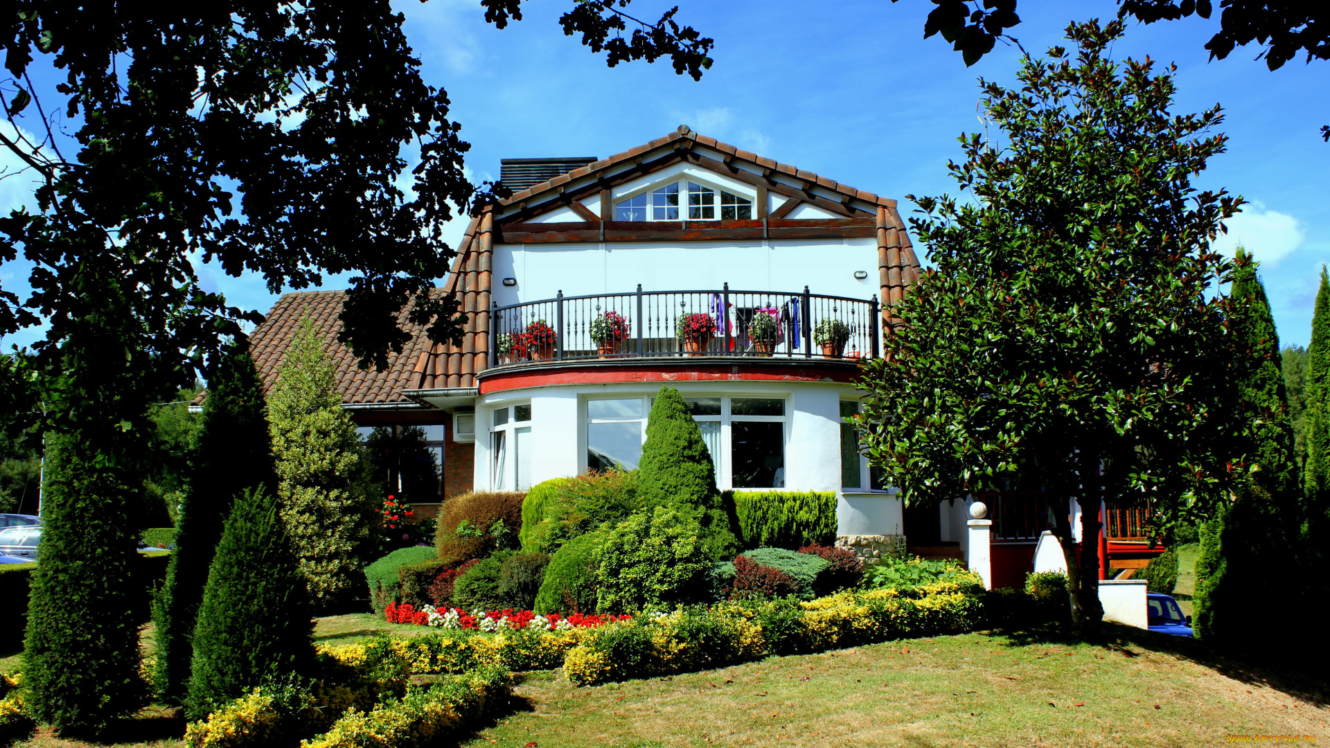 испания, страна, басков, дурангесадо, города, здания, дома, ландшафт, парк, дом