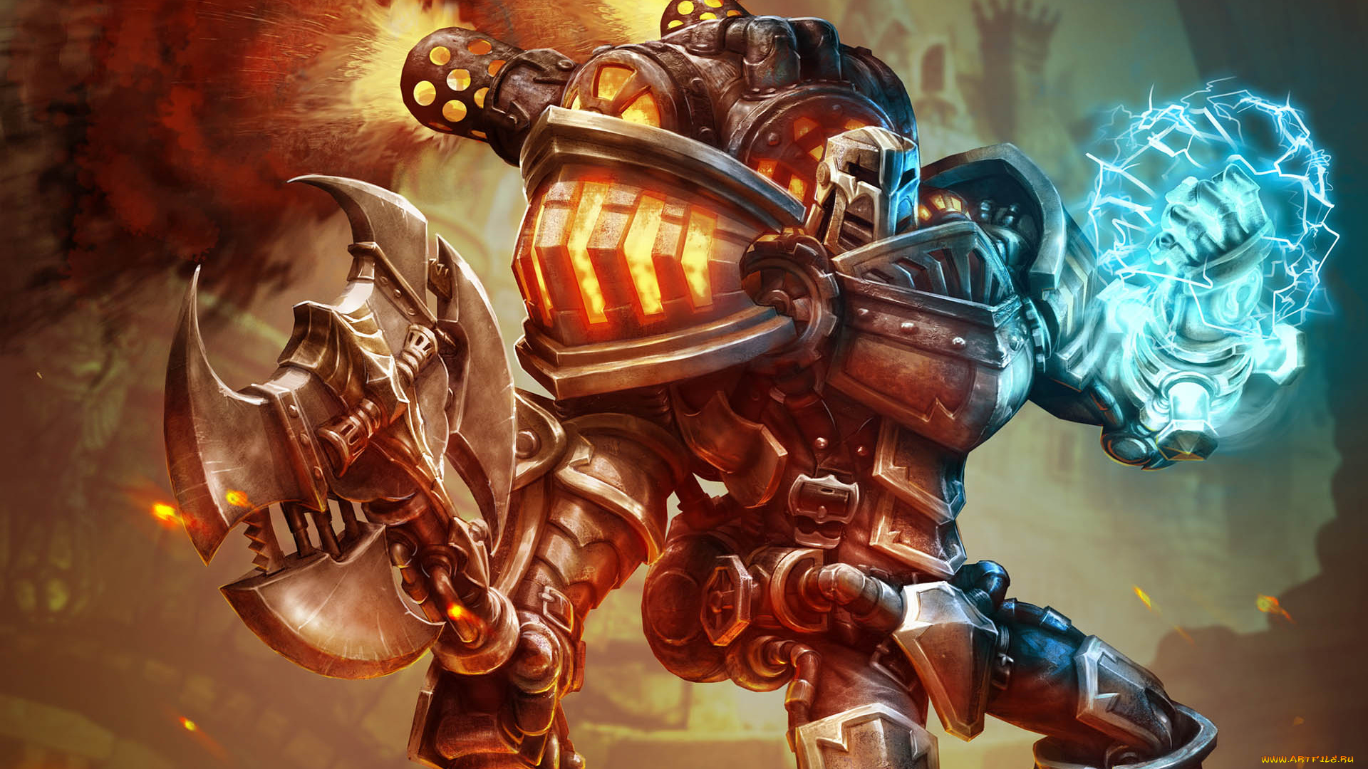 ravensdale, видео, игры, рыцарь, робот, магия