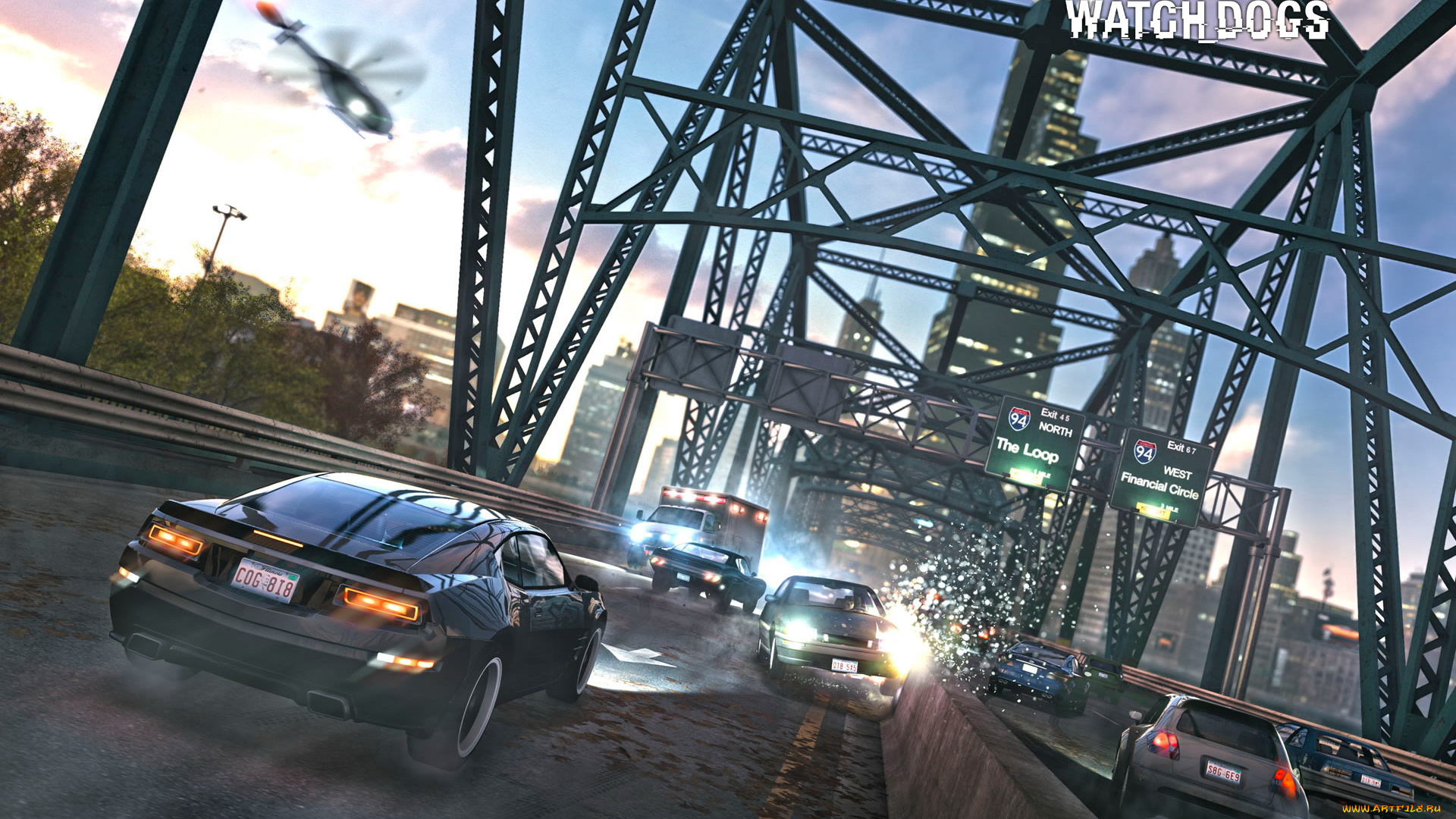 watch, dogs, видео, игры, автомобили, авария, мост