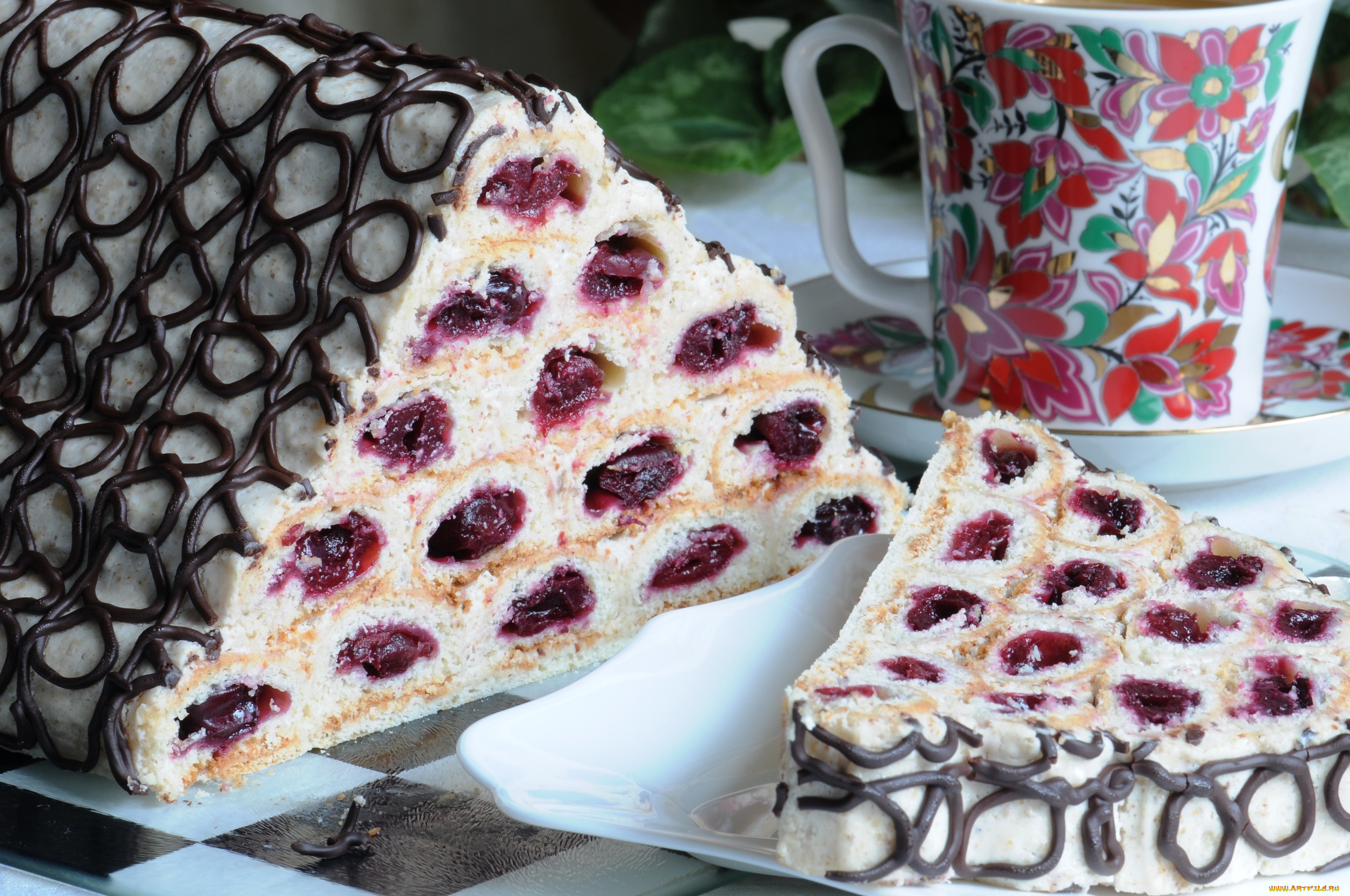 еда, торт, только, вишни, домик