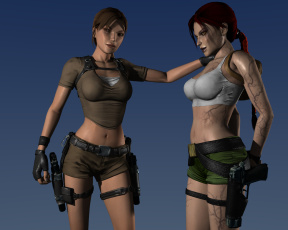 Картинка 3д графика fantasy фантазия девушки оружие