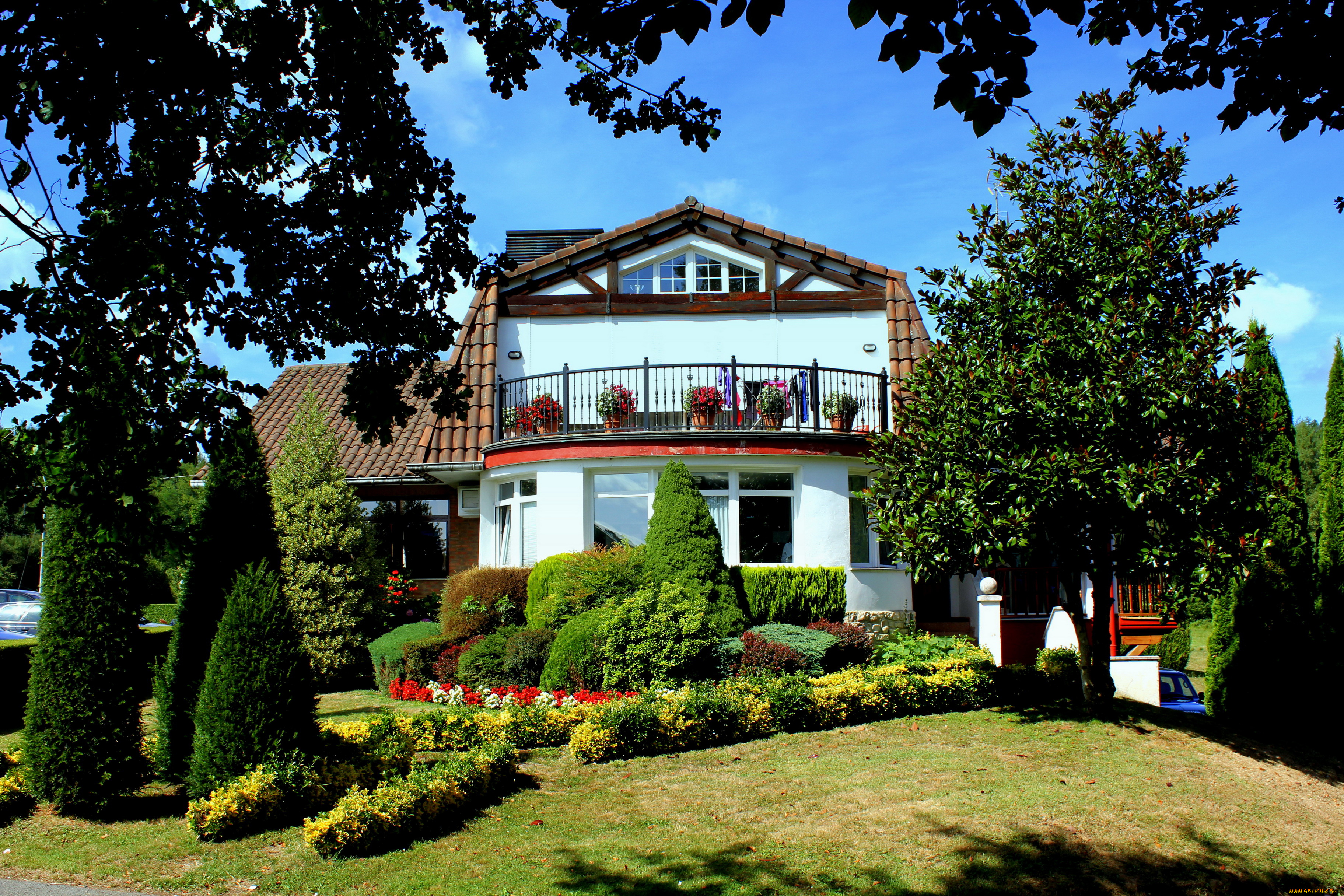 испания, страна, басков, дурангесадо, города, здания, дома, ландшафт, парк, дом