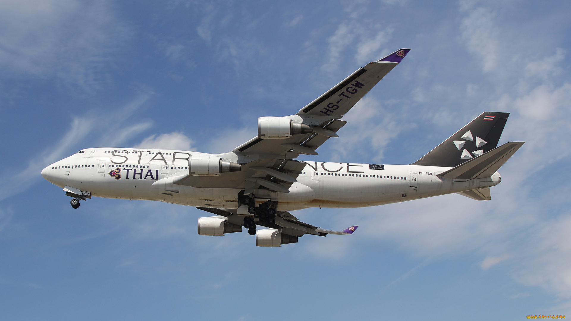 boeing, 747-4d7, авиация, пассажирские, самолёты, авиалайнер