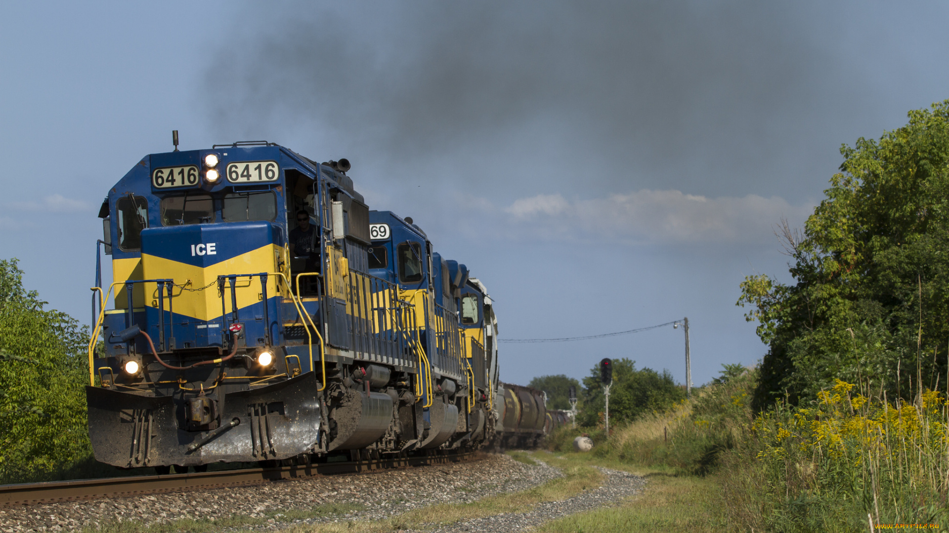 техника, поезда, рельсы, состав, локомотив, дорога, железная